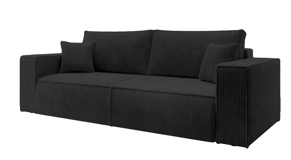 selsey-farese-dreisitziges-schlafsofa-mit-stauraum-schwarzer-cordstoff image 1