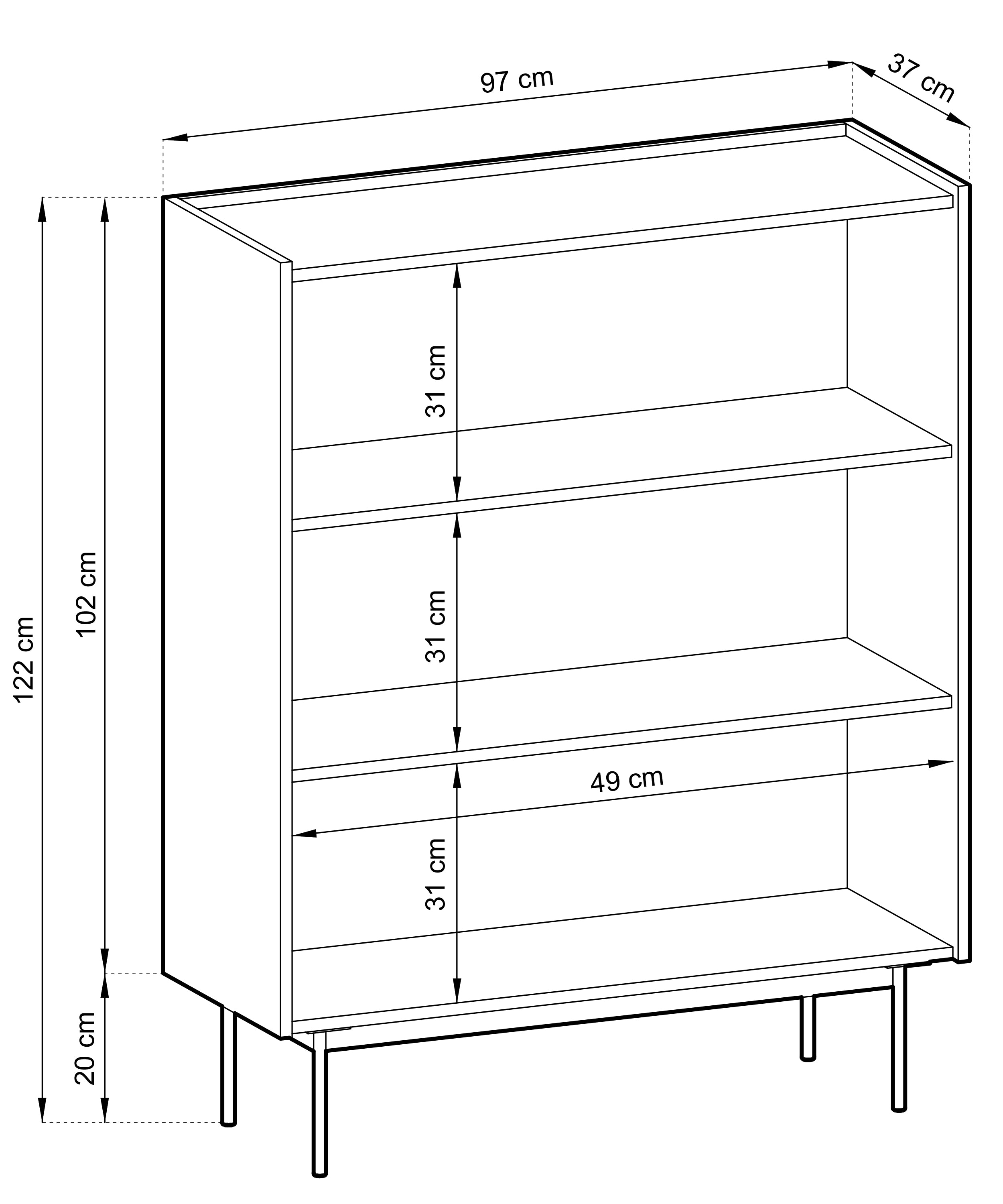selsey-brickki-color-hohe-kommode-97-cm-zweit-rig-ziegelrot-eiche-linea image 6