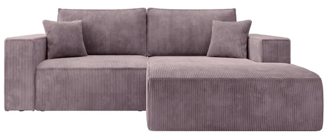 selsey-ecksofa-farese-mini-l-rechts-mit-schlaffunktion-fliederfarbener-cord image 1