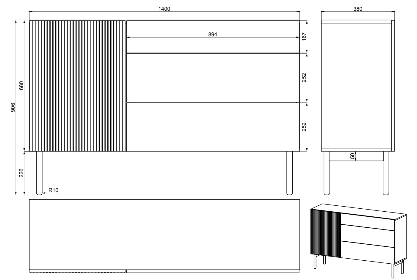 selsey-nolie-einzelt-r-kommode-mit-3-schubladen-140-cm-portland-esche-schwarz image 8
