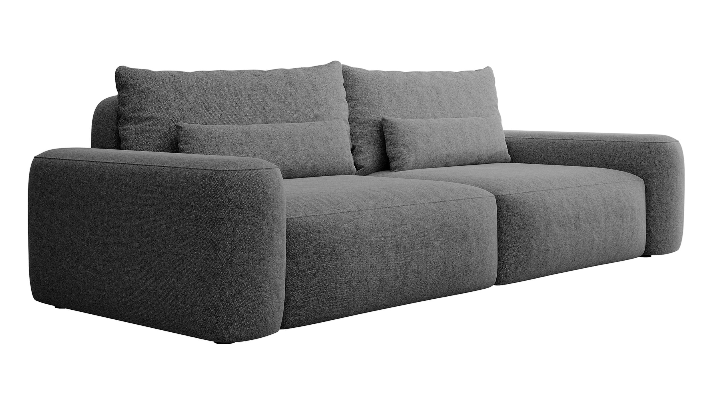 selsey-carnos-dreisitzer-ausziehsofa-dunkelgrau-chenille-hydrophob-schwarze-bein image 5