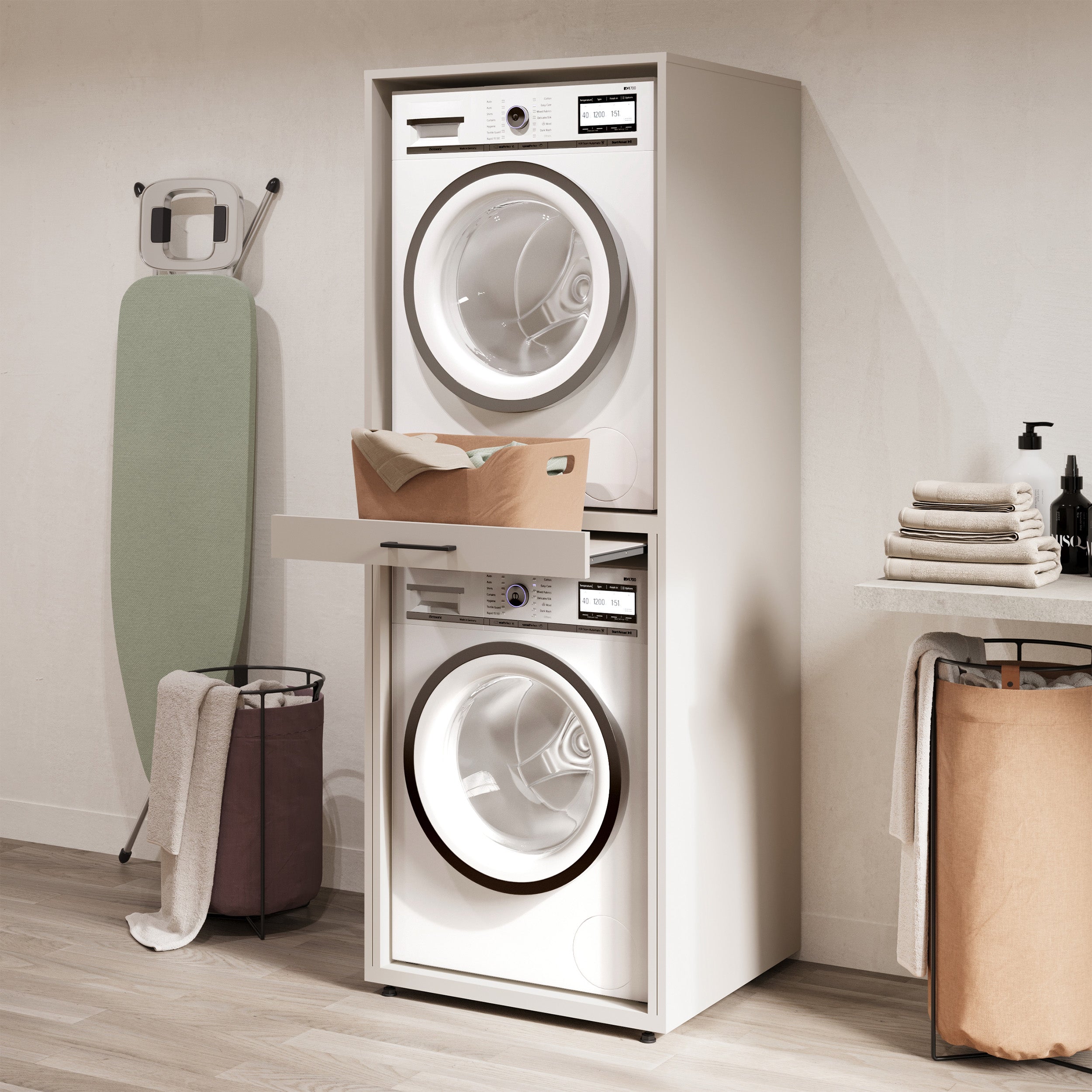 selsey-aza-schrank-f-r-waschmaschine-und-trockner-mit-kaschmir-regal image 4