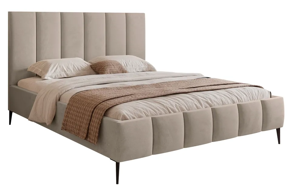 selsey-sarafino-polsterbett-180x200-cm-mit-bettkasten-grau-beige-samtvelours image 1