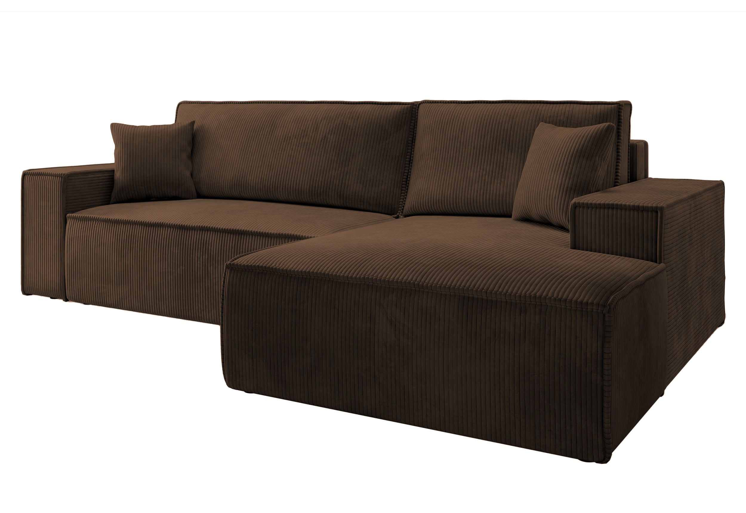 selsey-farese-new-ecksofa-l-form-rechts-mit-schlaffunktion-brauner-cord-stauraum image 3