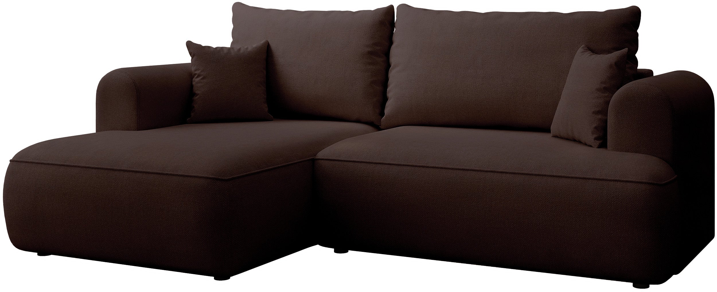 selsey-ovo-mini-ecksofa-mit-schlaffunktion-linksseitig-l-form-brauner-chenille image 5