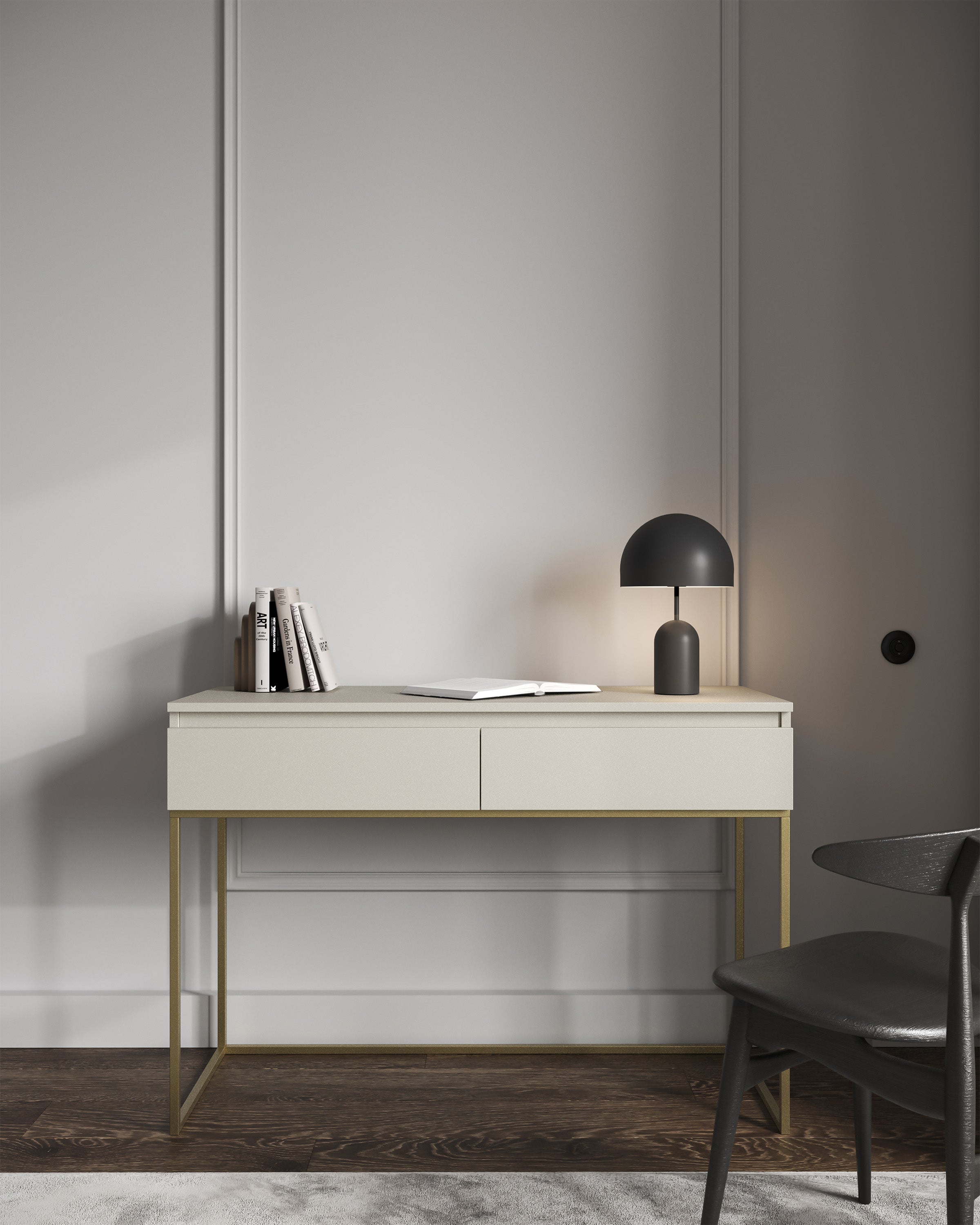 selsey-bemmi-schminktisch-mit-kaschmir-schubladen-und-goldenen-beinen image 3