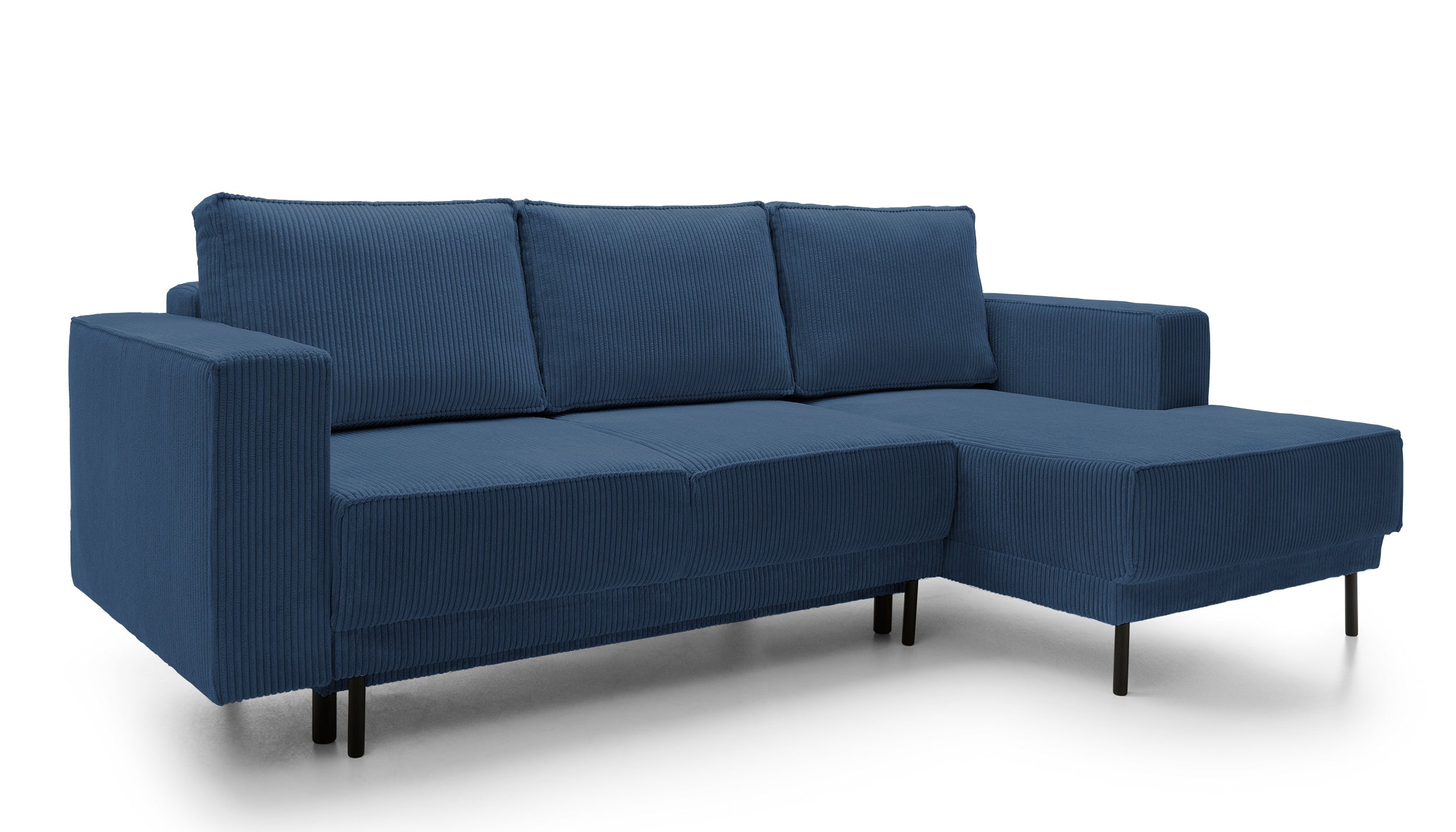 selsey-rodario-mini-ecksofa-mit-schlaffunktion-l-rechts-dunkelblauer-cord-mit-st image 4