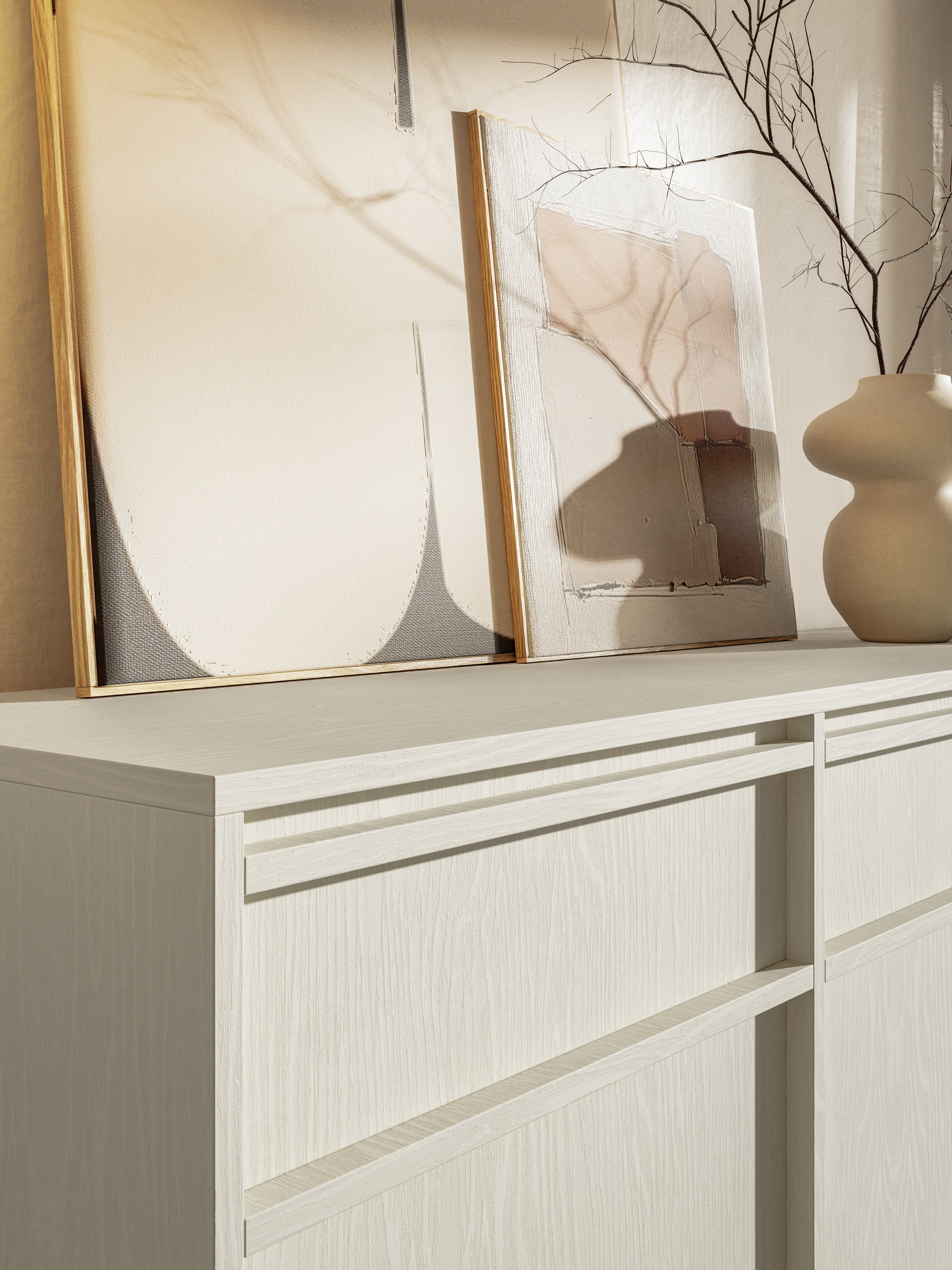 selsey-evo-dreht-r-kommode-154-cm-mit-schubladen-sandbeige-mit-stahlgestell image 4