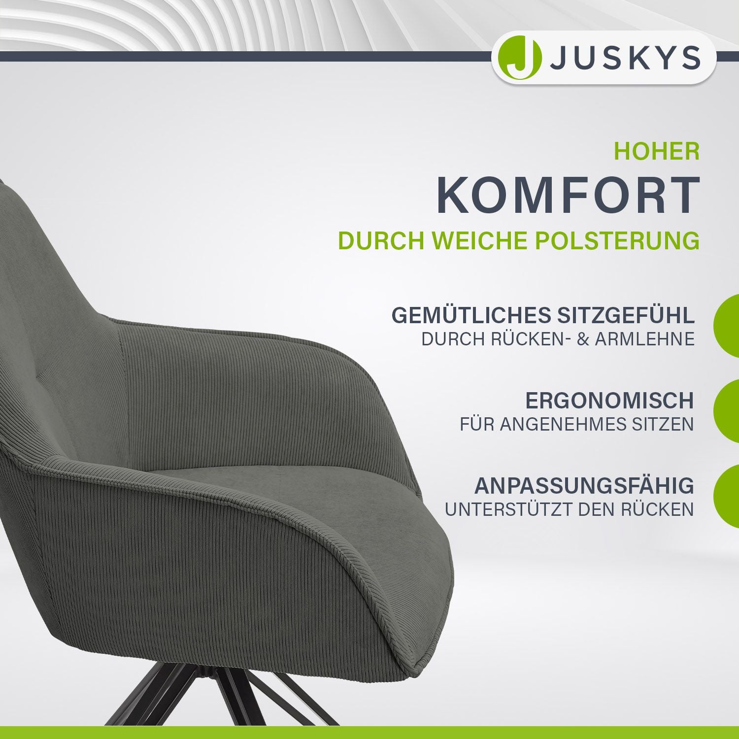 juskys-drehstuhl-clyde-mit-cord-polster-drehstuhl-f-r-esszimmer image 4