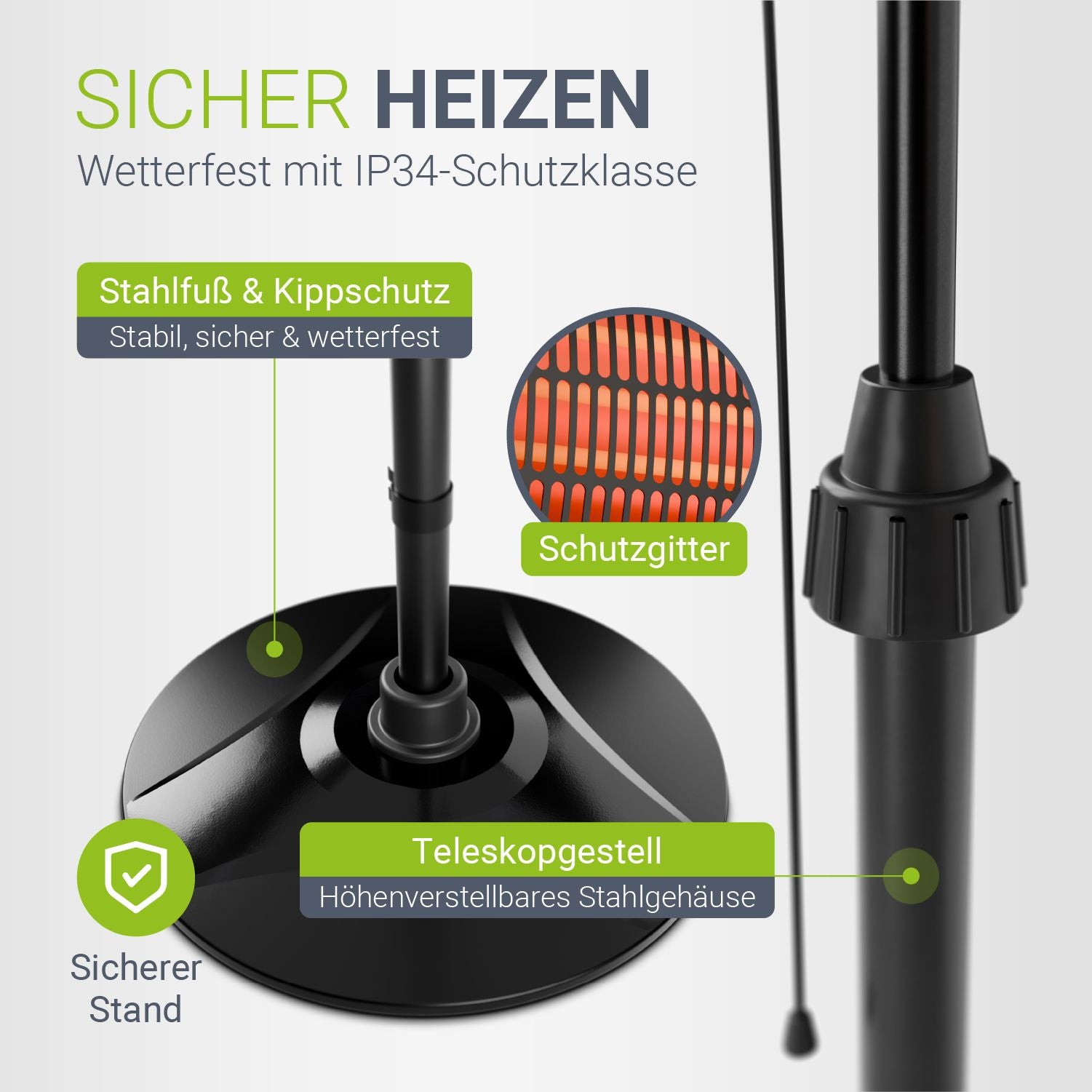 juskys-infrarotstrahler-2000w-schwarz-mit-quarzr-hren-und-teleskopgestell image 6