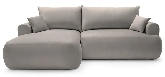 selsey-ovo-ecksofa-mit-schlaffunktion-l-links-mit-stauraum-hellgrauer-samtvelour image 1