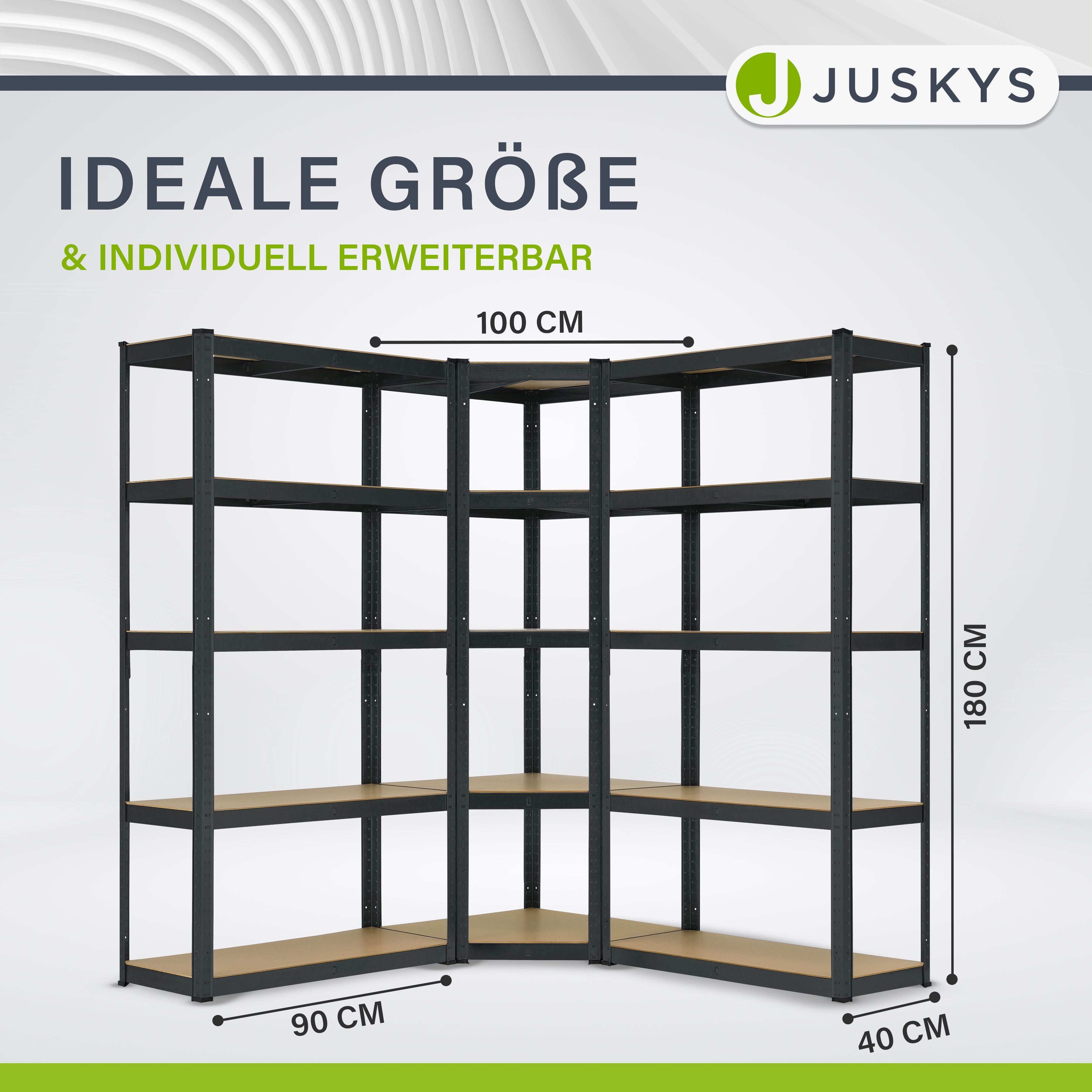 juskys-3er-regalsystem-1x-corner-eckregal-2x-basic-schwerlastregal image 6