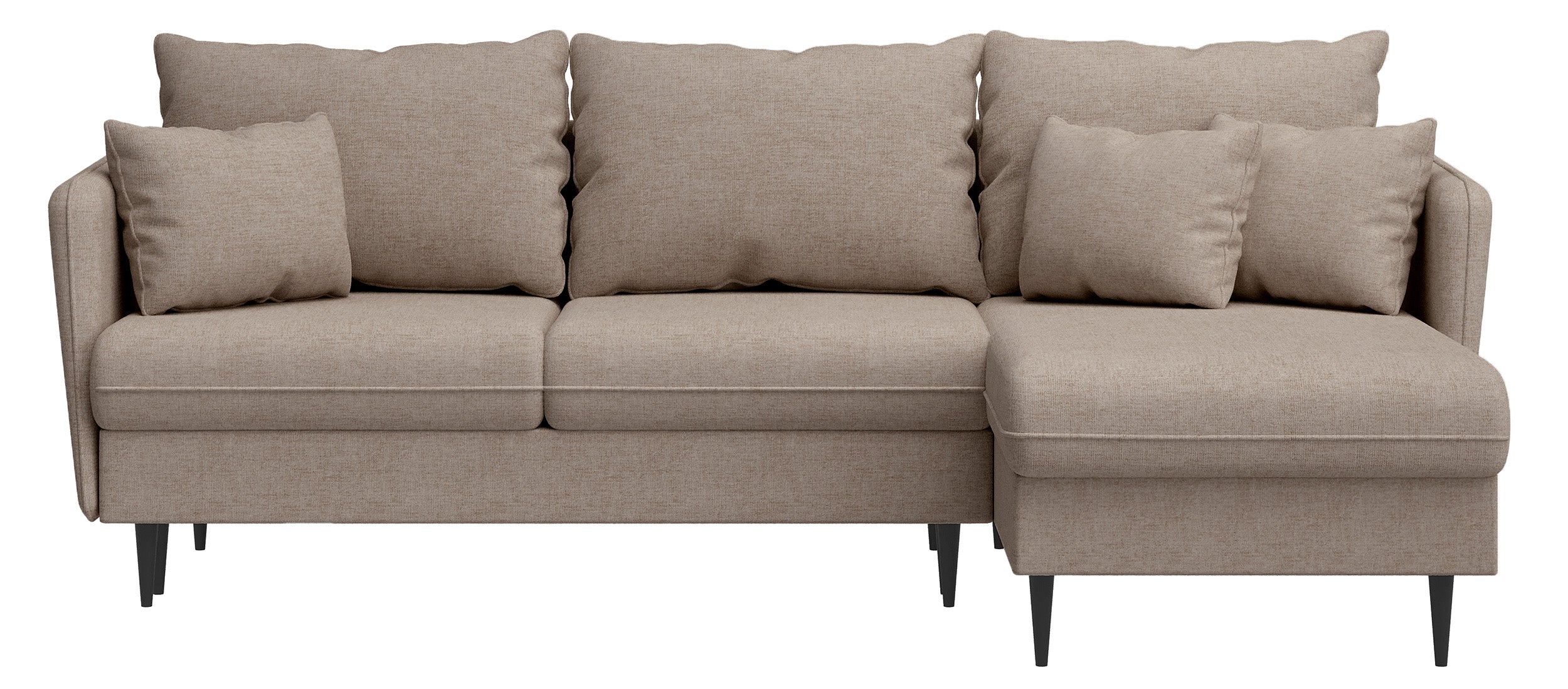 selsey-volio-ecksofa-mit-schlaffunktion-l-form-beige-chenille-schwarze-beine image 4