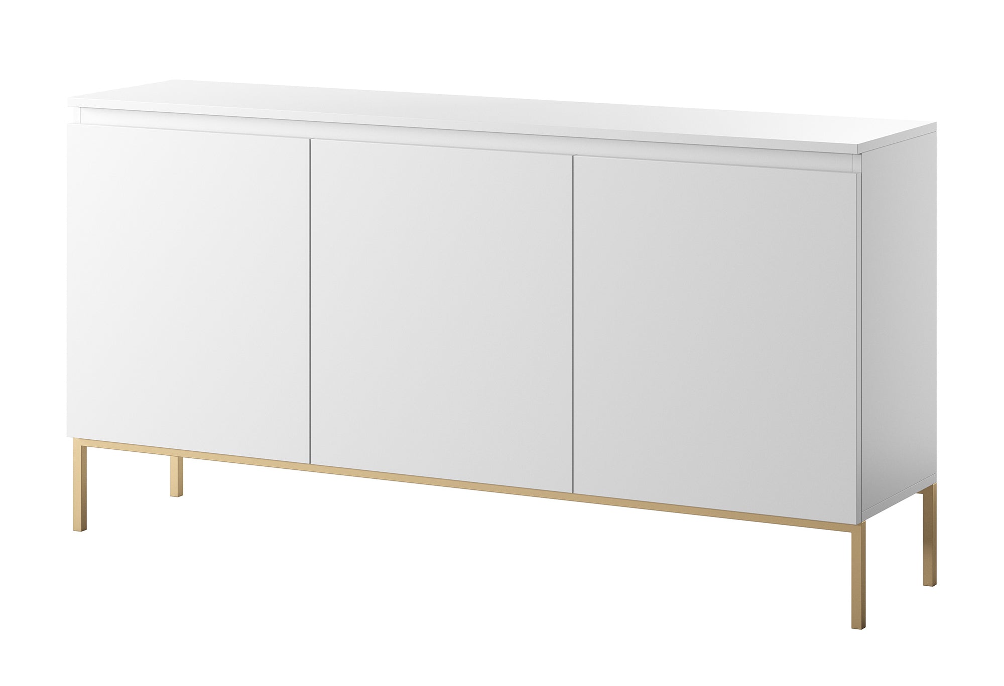 selsey-bemmi-dreht-renschrank-150-cm-wei-mit-goldenen-beinen-3-t-rig image 1