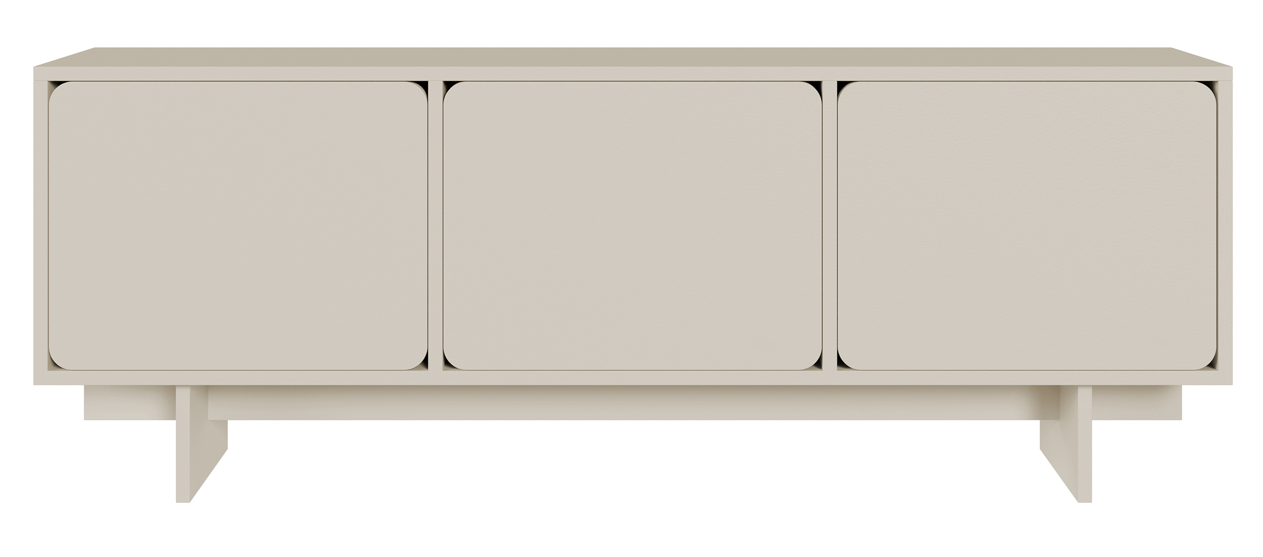 selsey-wuwu-tv-schrank-150-cm-mit-drei-schr-nken-grau-beige image 1