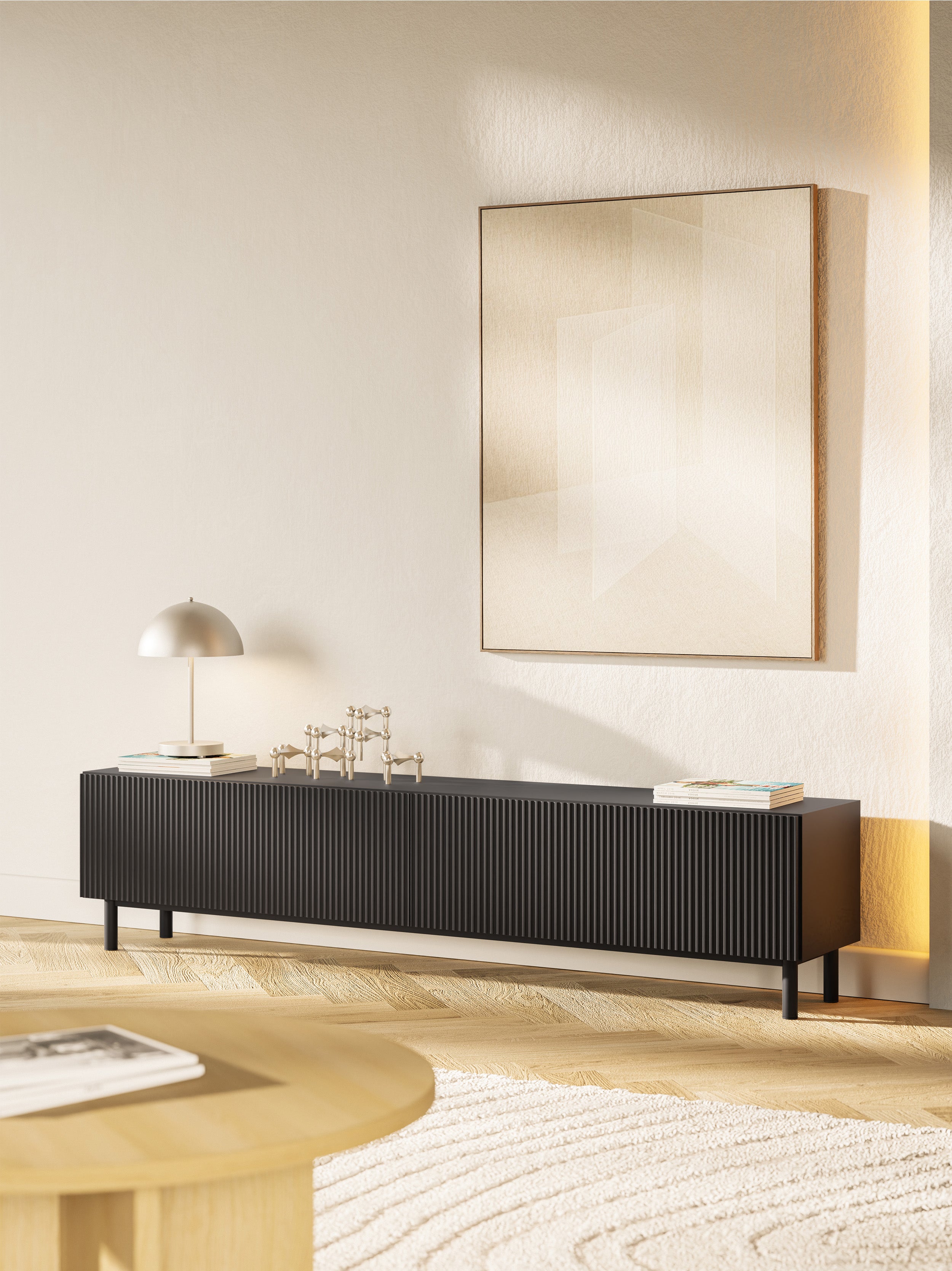 selsey-veldio-new-tv-schrank-175-cm-schwarz-mit-gefr-ster-front image 2