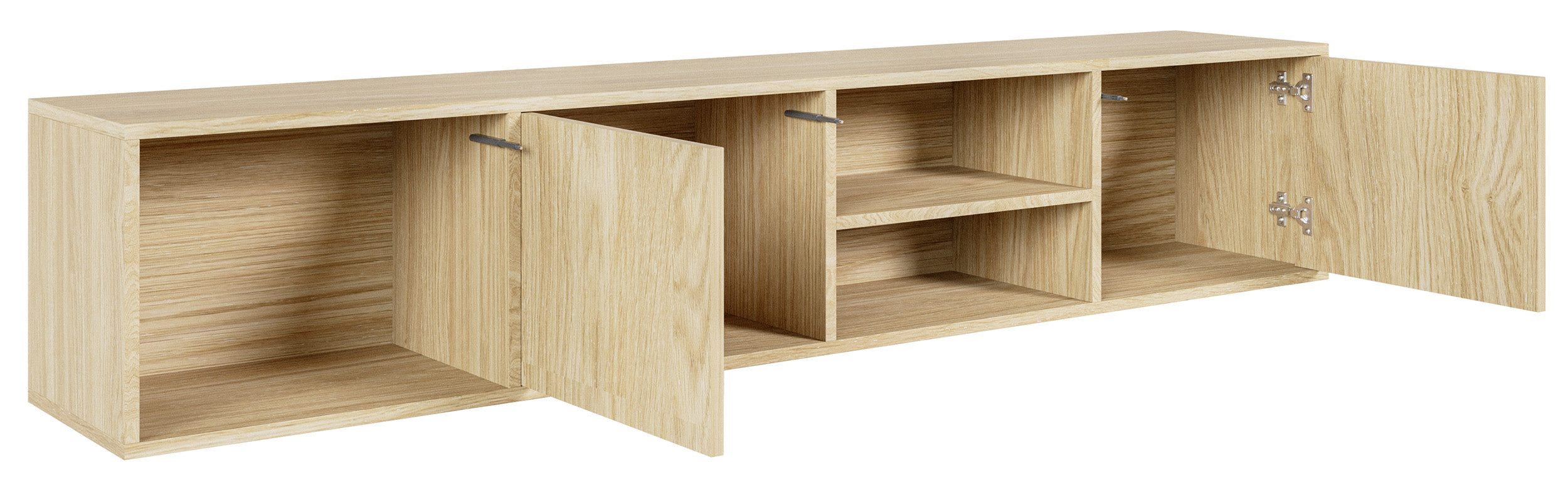 selsey-sanva-tv-h-ngeschrank-200-cm-zweit-rig-ge-lte-eiche-3-f-cher image 3