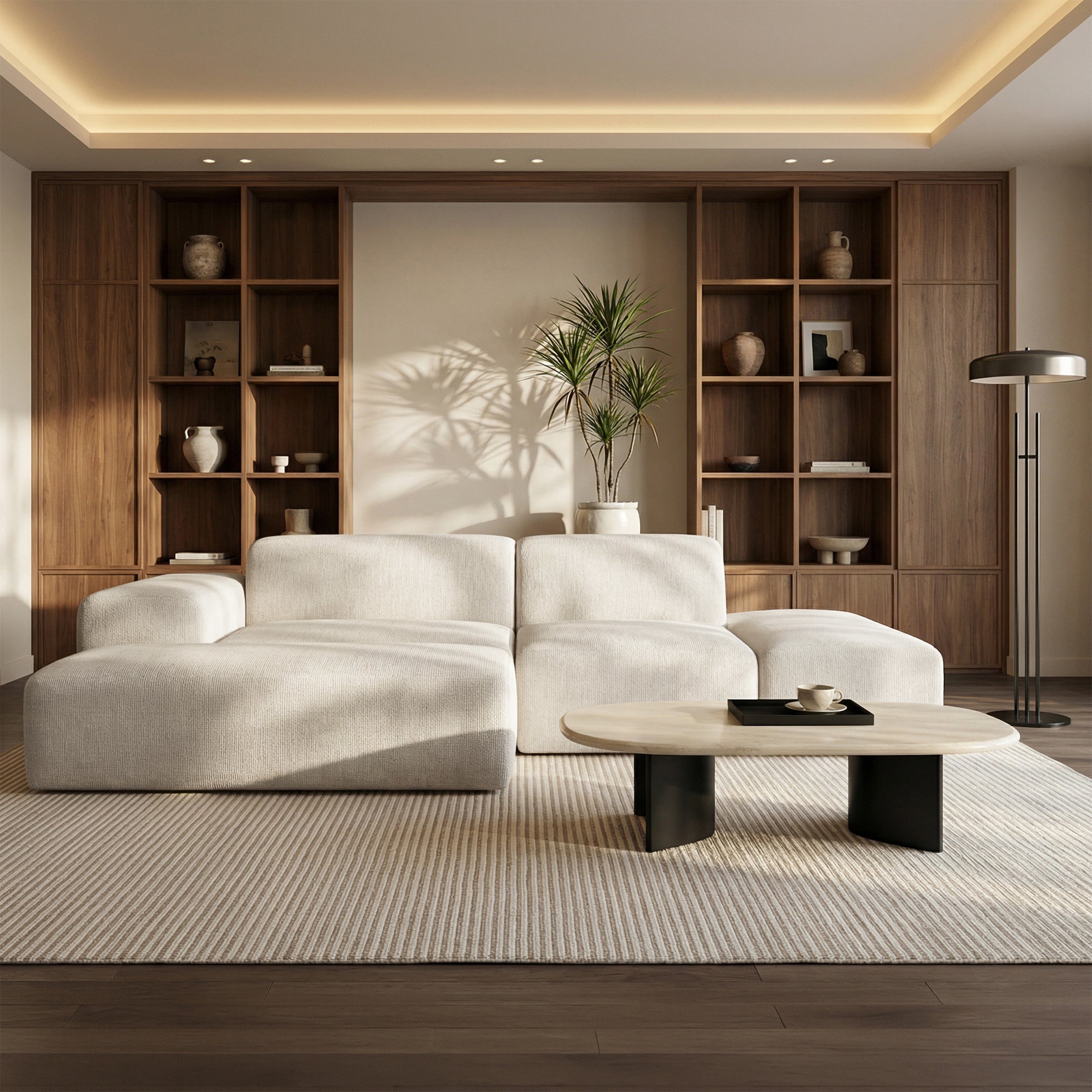 selsey-pyllomi-modulares-ecksofa-l-f-rmig-mit-hocker-cremefarbenes-geflecht image 2