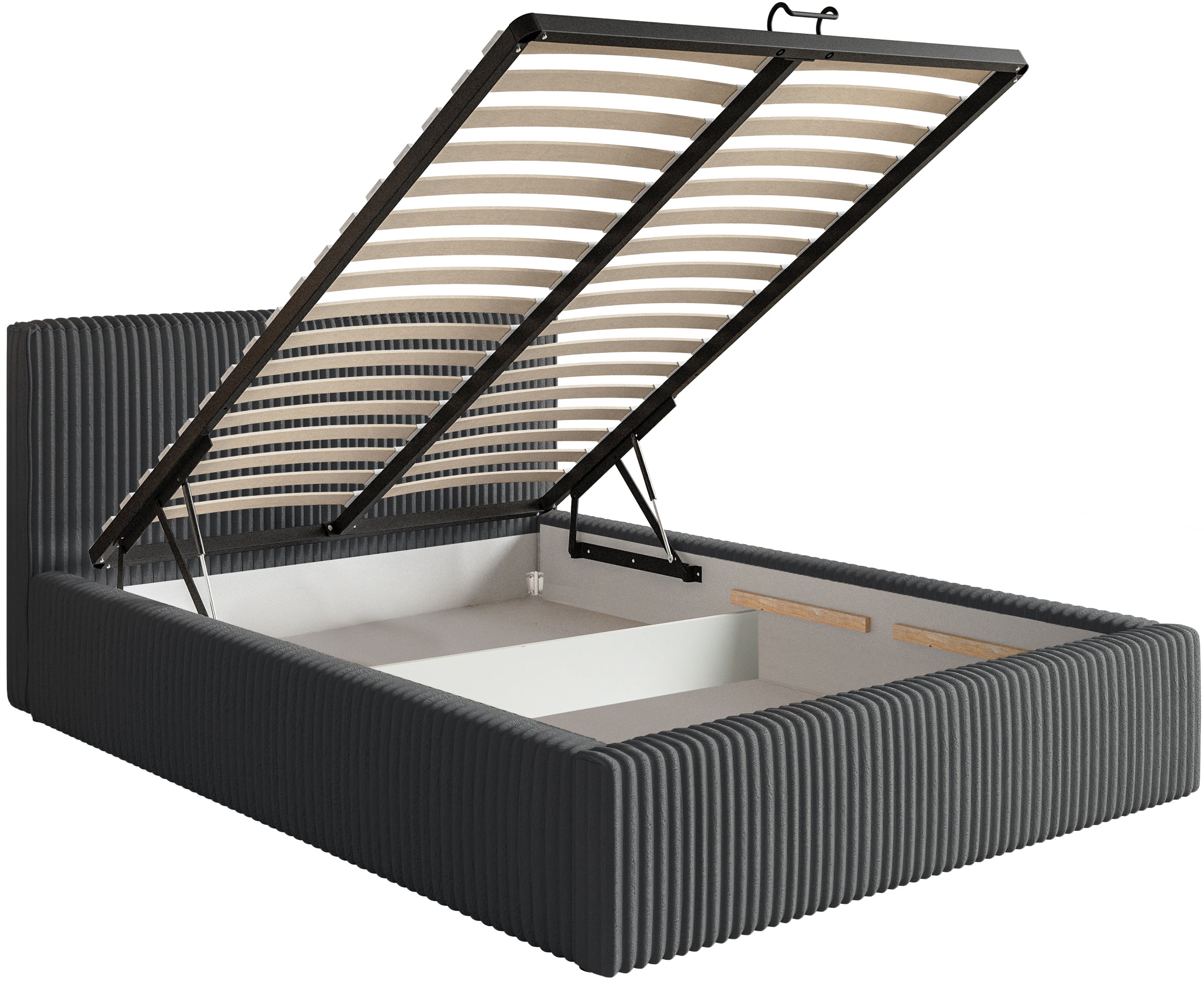 selsey-tilio-gepolstertes-bett-160x200-cm-mit-stauraum-grauer-cord-metallrahmen image 7