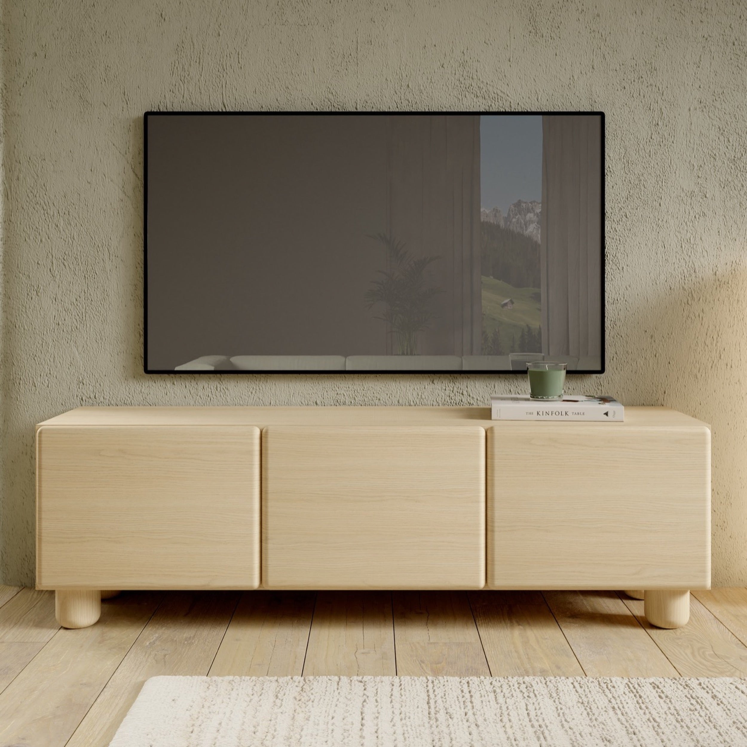 selsey-lomo-tv-schrank-150-cm-mit-3-klappen-vicenza-eiche image 2