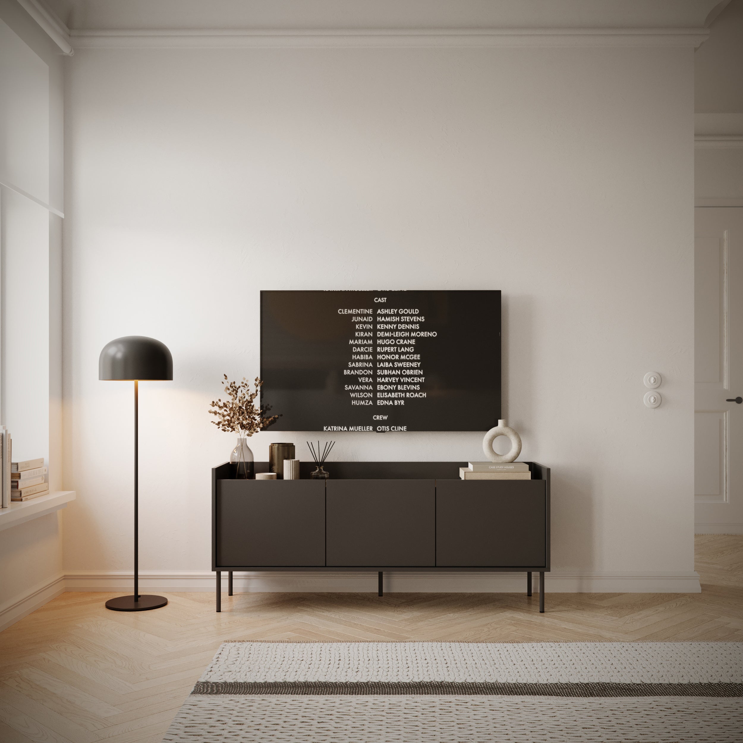 selsey-tovi-tv-schrank-140-cm-dreit-rig-schwarz-wisconsin-nussbaum image 6