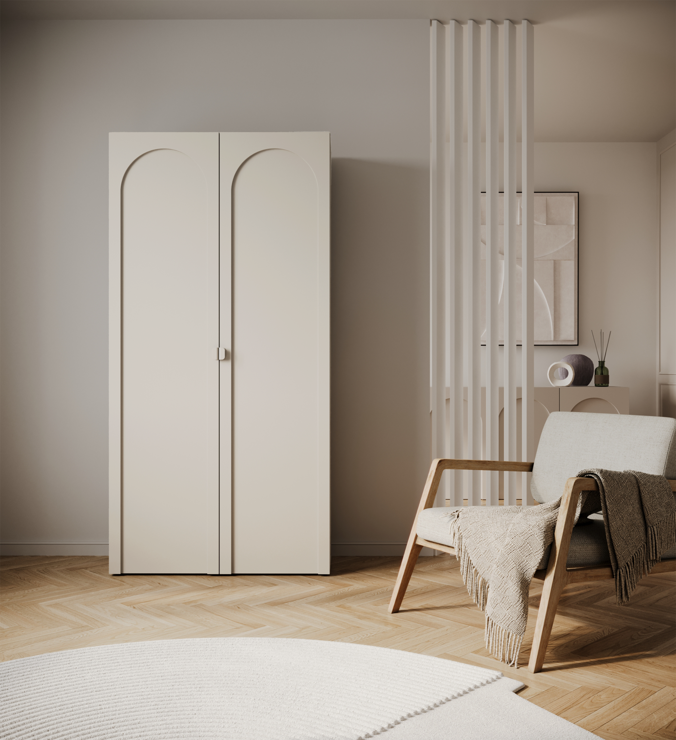 selsey-arkadia-zweit-rige-garderobe-kleiderschrank-100-cm-kaschmir-mit-gefr-ster image 4