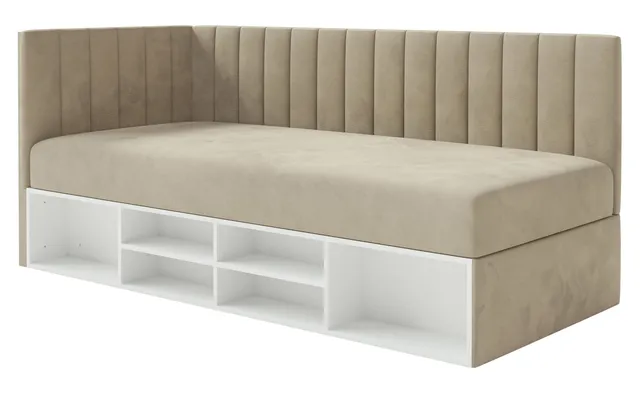 selsey-ventrio-jugendbett-90x200-cm-links-mit-stauraum-und-regalen-grau-beiges-v image 1
