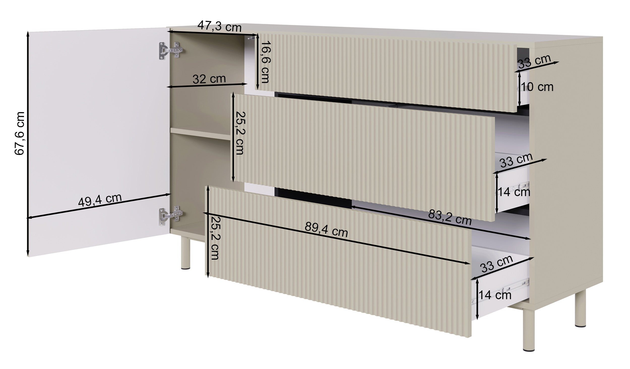 selsey-veldio-new-kommode-140-cm-schwarz-mit-gefr-ster-front-und-3-schubladen image 7