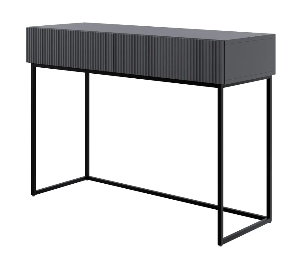 selsey-veldio-schminktisch-toilettentisch-110-cm-schwarz-mit-2-schubladen image 1