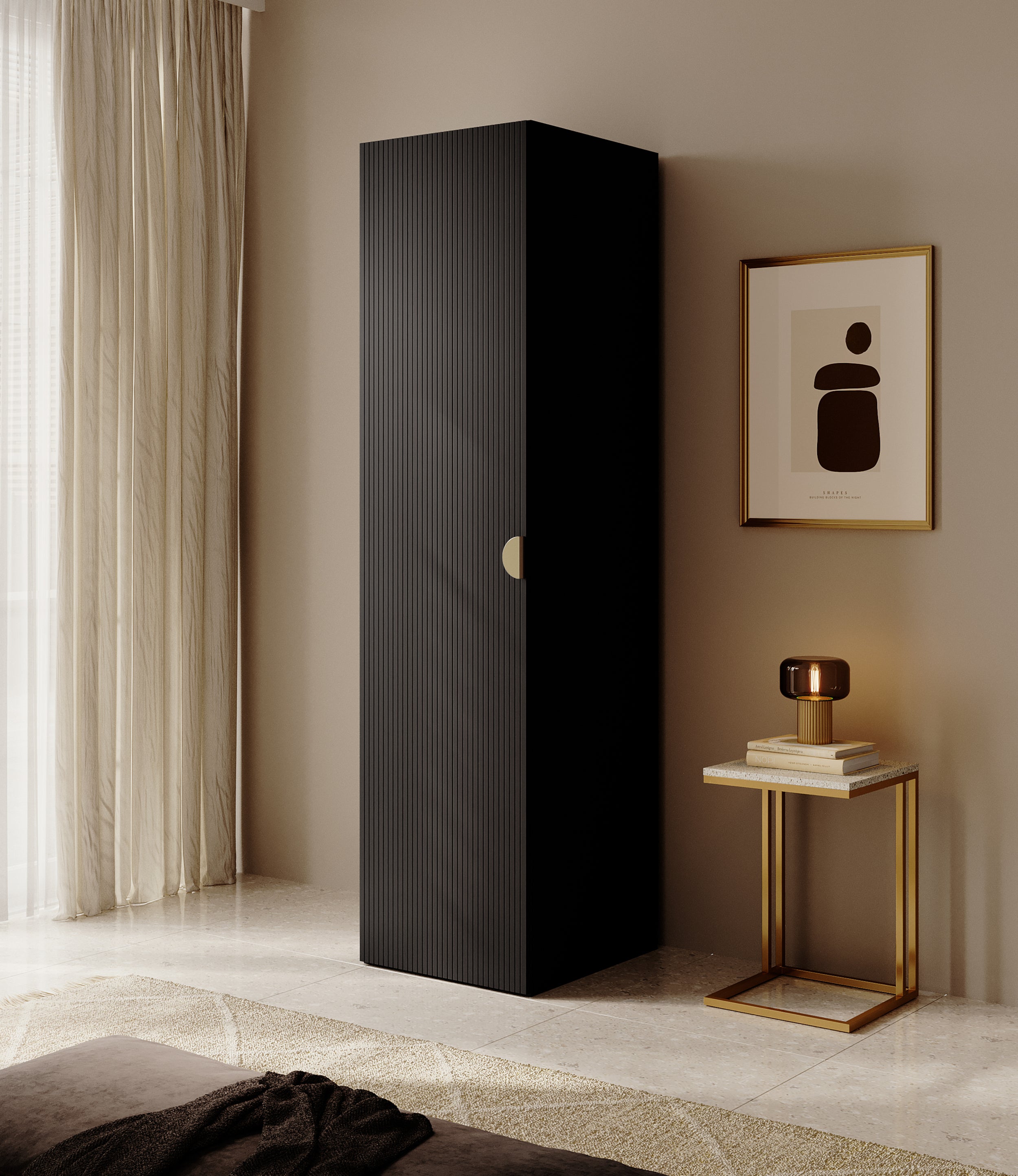 selsey-moonir-kleiderschrank-1-t-rig-50-cm-mit-kleiderstange-schwarz image 2
