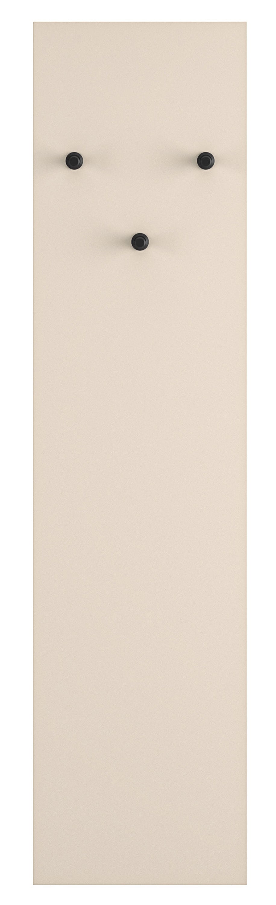 selsey-caletto-wandhaken-34-cm-beige-mit-3-schwarzen-haken image 1