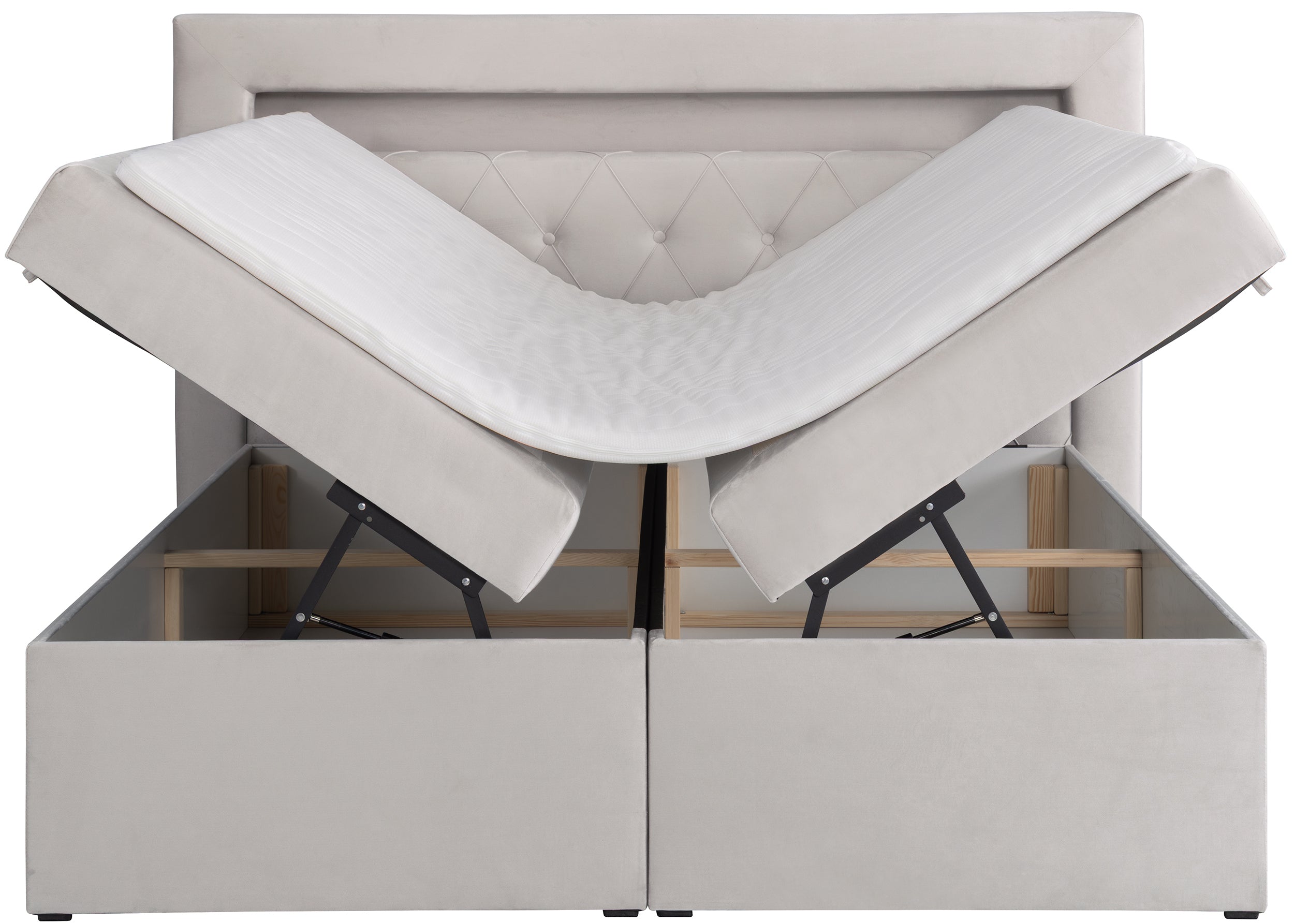 selsey-goldess-kontinentales-bett-180x200-mit-stauraum-und-led-grau-beiges-samt image 7