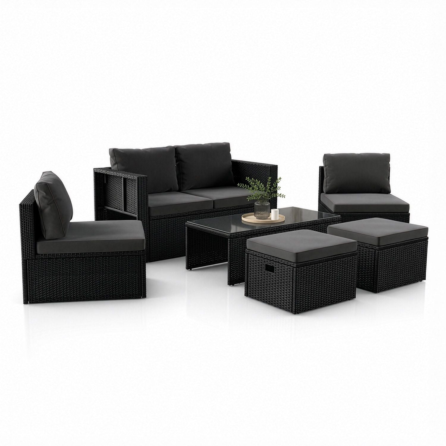 juskys-polyrattan-lounge-salou-garten-lounge-set-f-r-6-personen-mit-kaffeetisch image 1