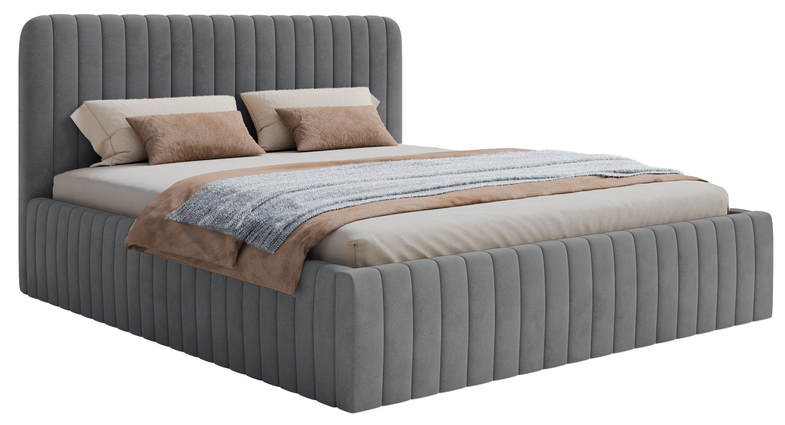 selsey-polsterbett-saliano-140x200-cm-mit-stauraum-blau-grauer-velours-wasserabw image 1
