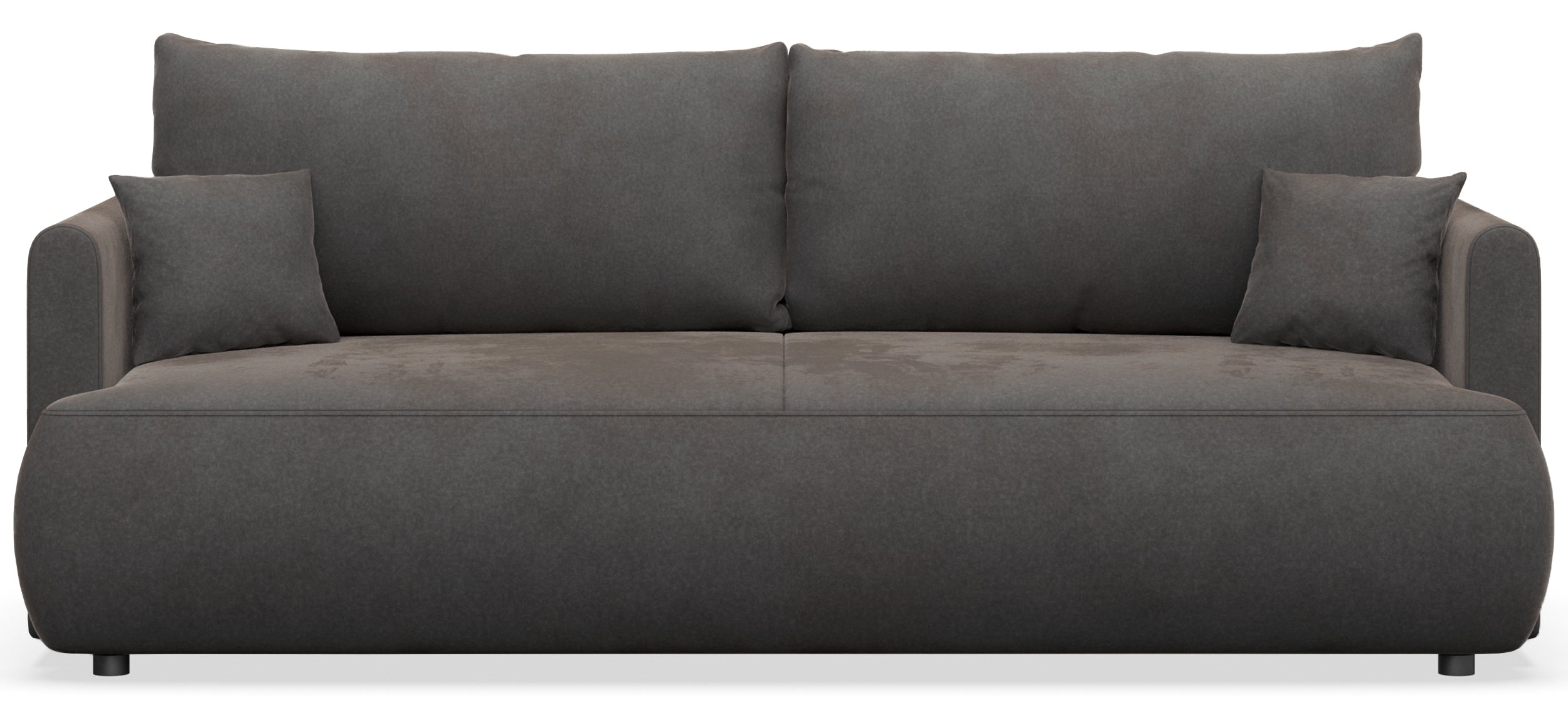 selsey-ovo-mini-schlafsofa-3-sitzer-ausklappbar-stauraum-dunkelgrau-samtvelours image 1