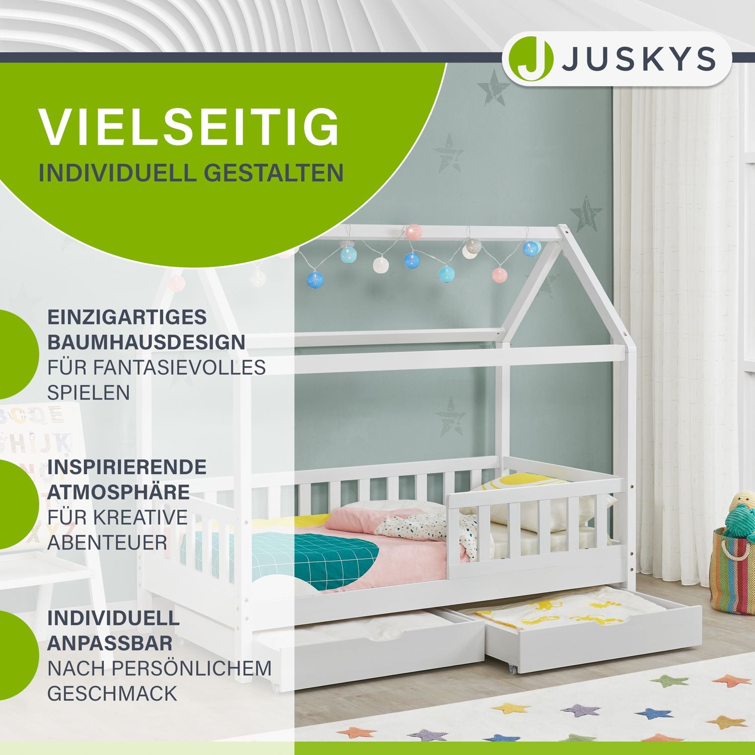 juskys-kinderbett-marli-hausbett-80-x-160-cm-wei-mit-bettkasten image 8