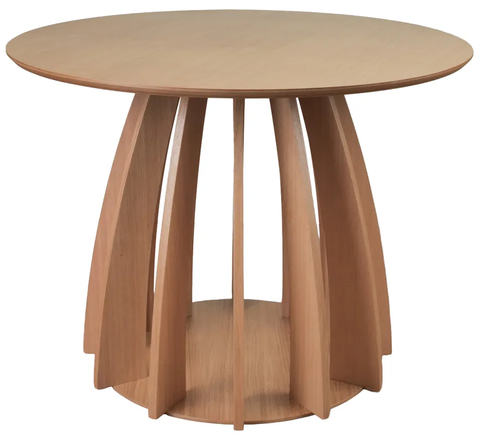 selsey-diciffy-runder-esstisch-100-cm-natur-eichenfurnier-ausziehbar image 1