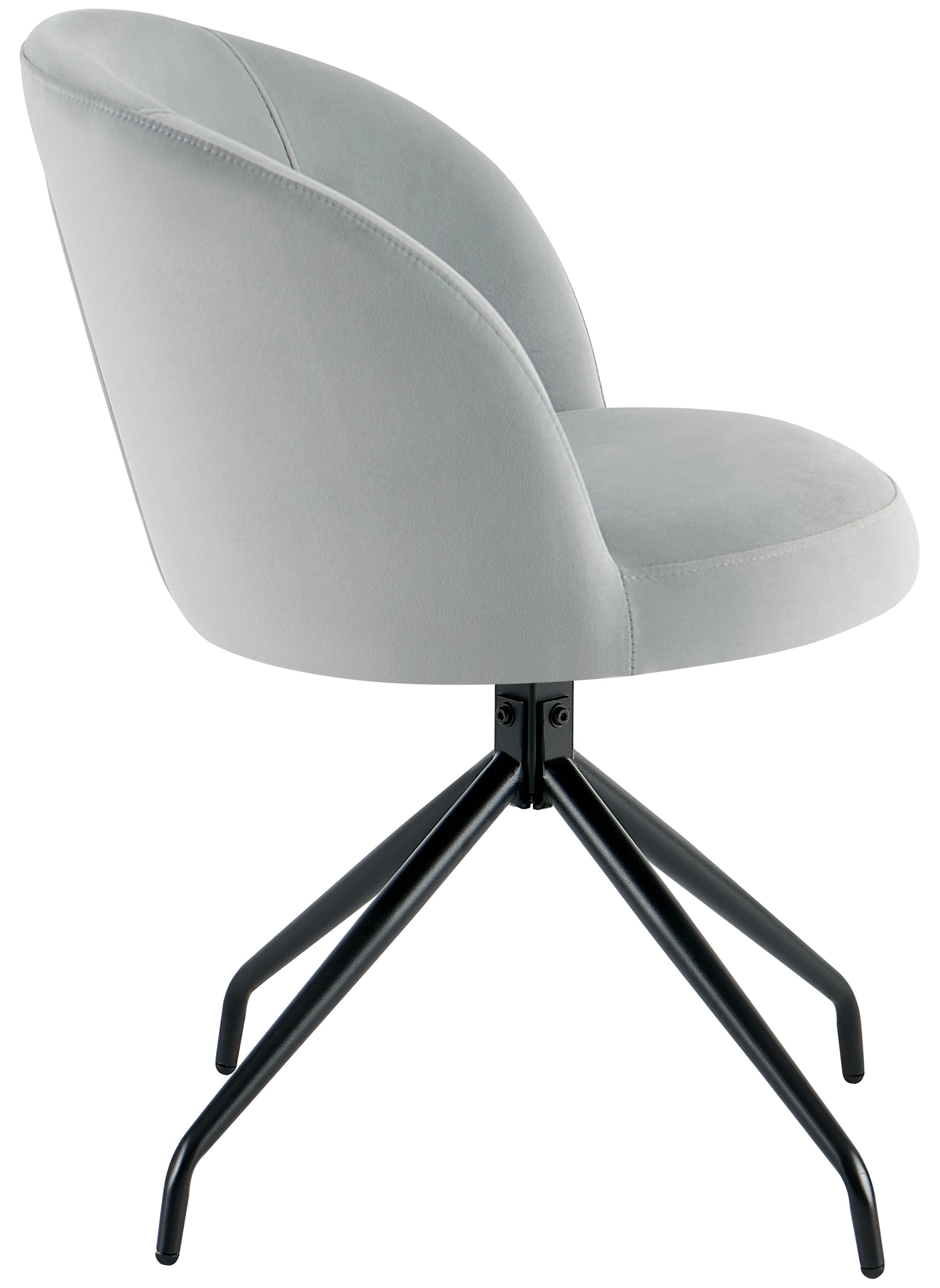selsey-virella-gepolsterter-drehstuhl-esszimmer-grauer-samt image 4