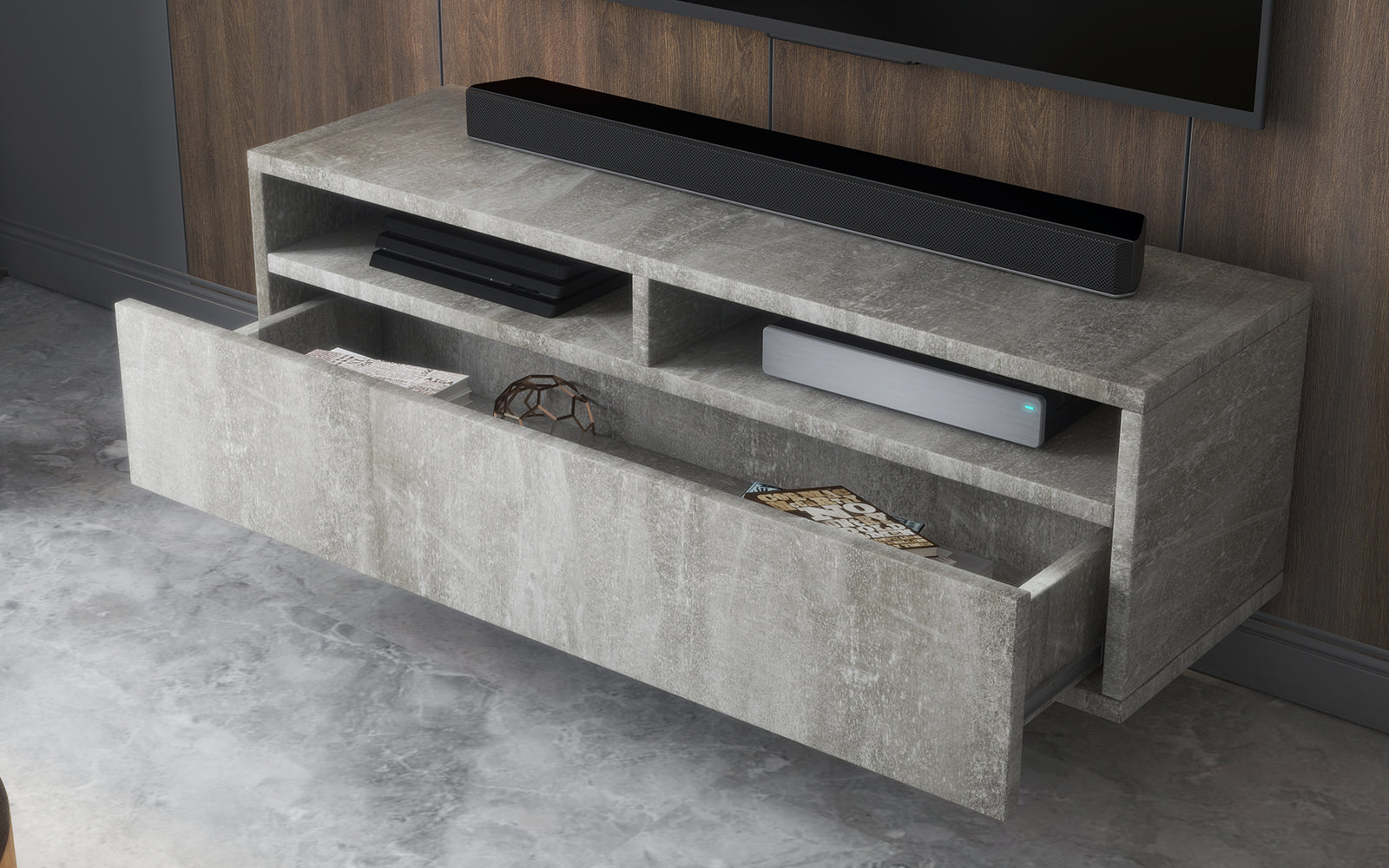 selsey-rednaw-tv-schrank-100-cm-beton-mit-schublade image 7