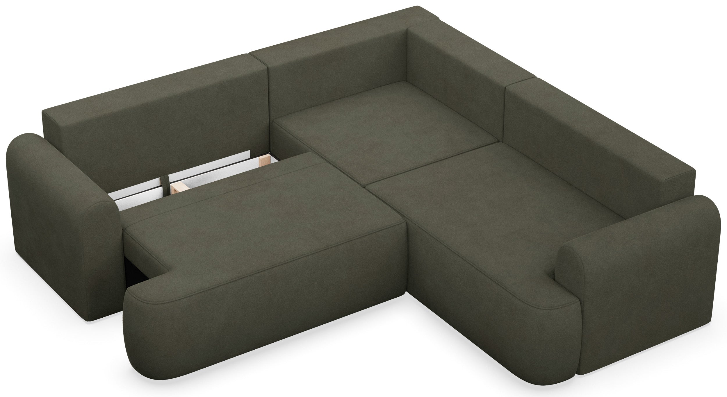 selsey-ovo-ecksofa-l-form-mit-schlaffunktion-olivgr-n-samt-universell image 4