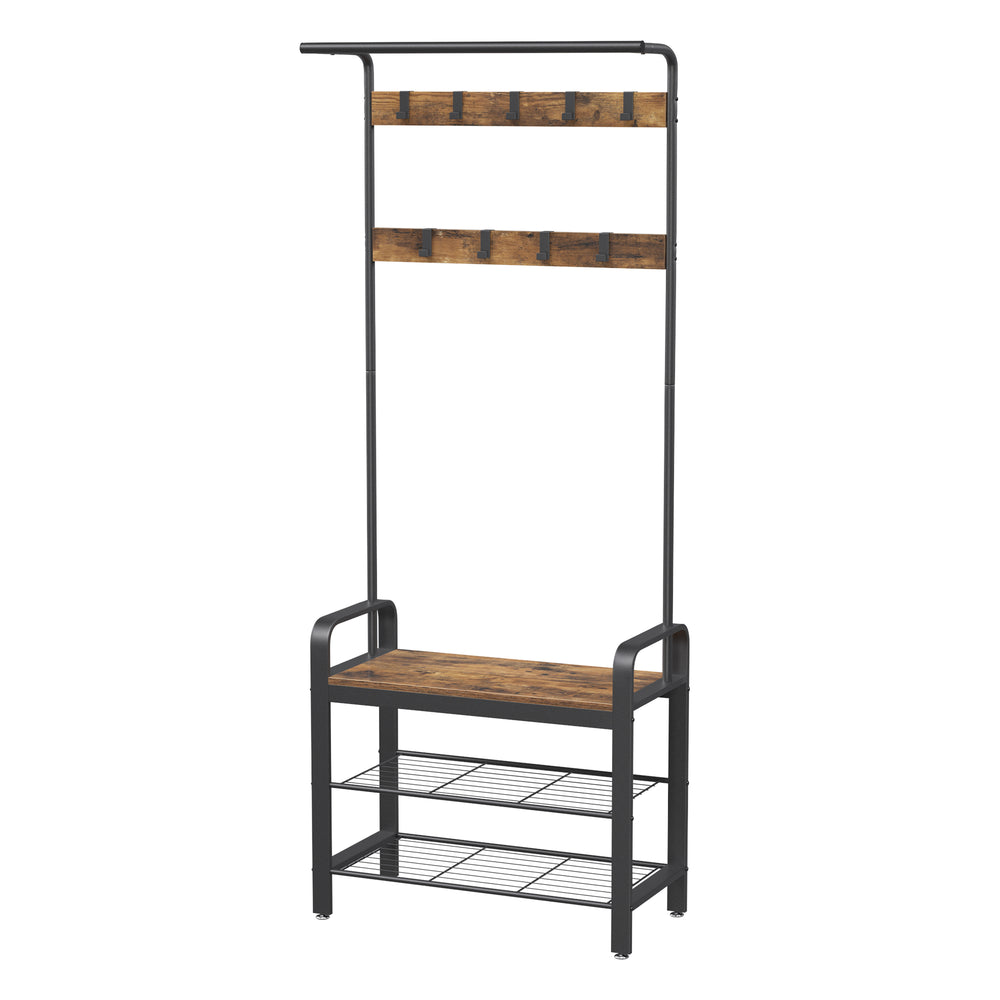 vasagle-garderobenst-nder-183-cm-hoch-greige-grau-mit-schuhregal-und-sitzfl-che image 7