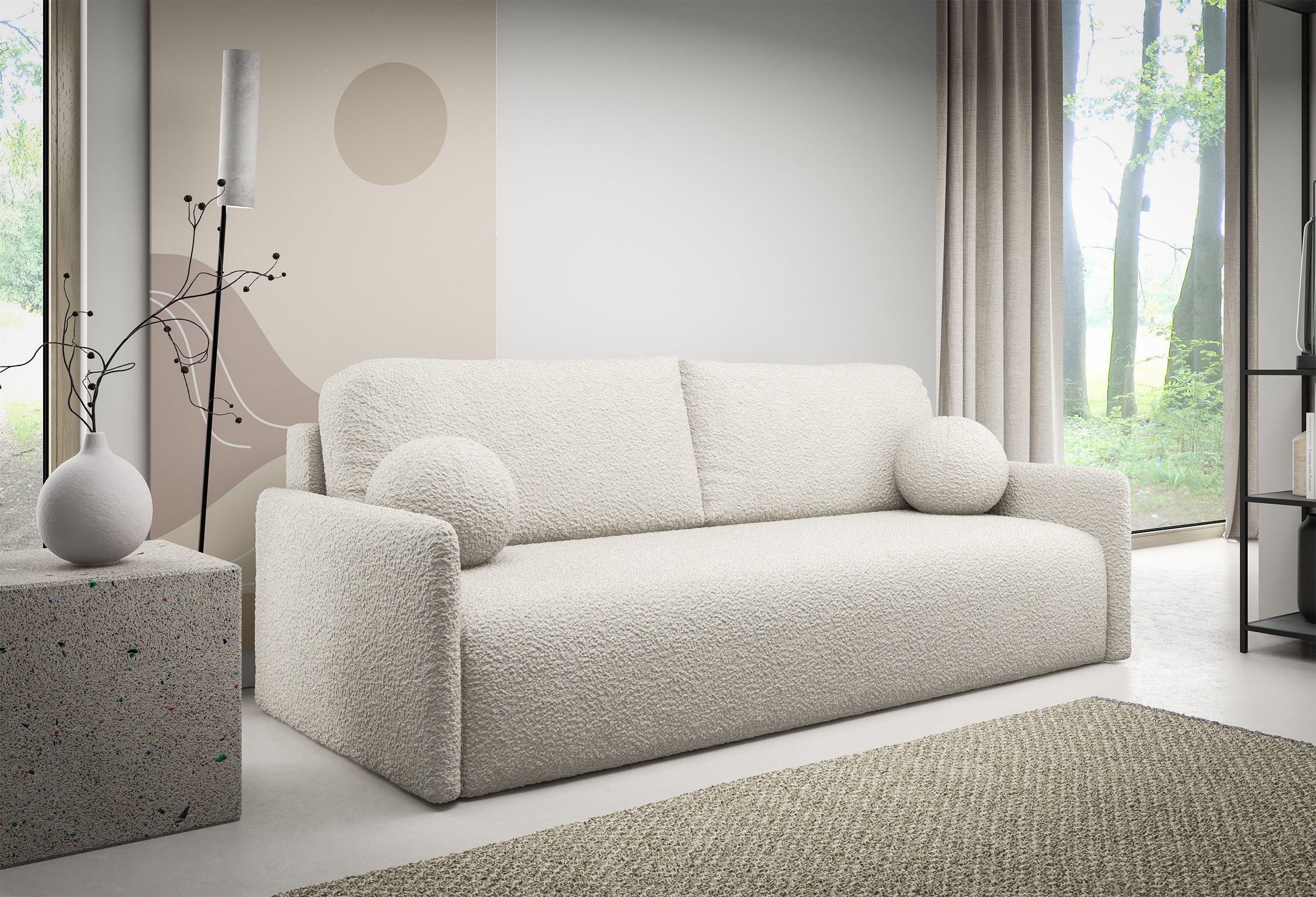 selsey-glove-ausziehbares-sofa-mit-bettkasten-cremefarbenes-boucl image 2