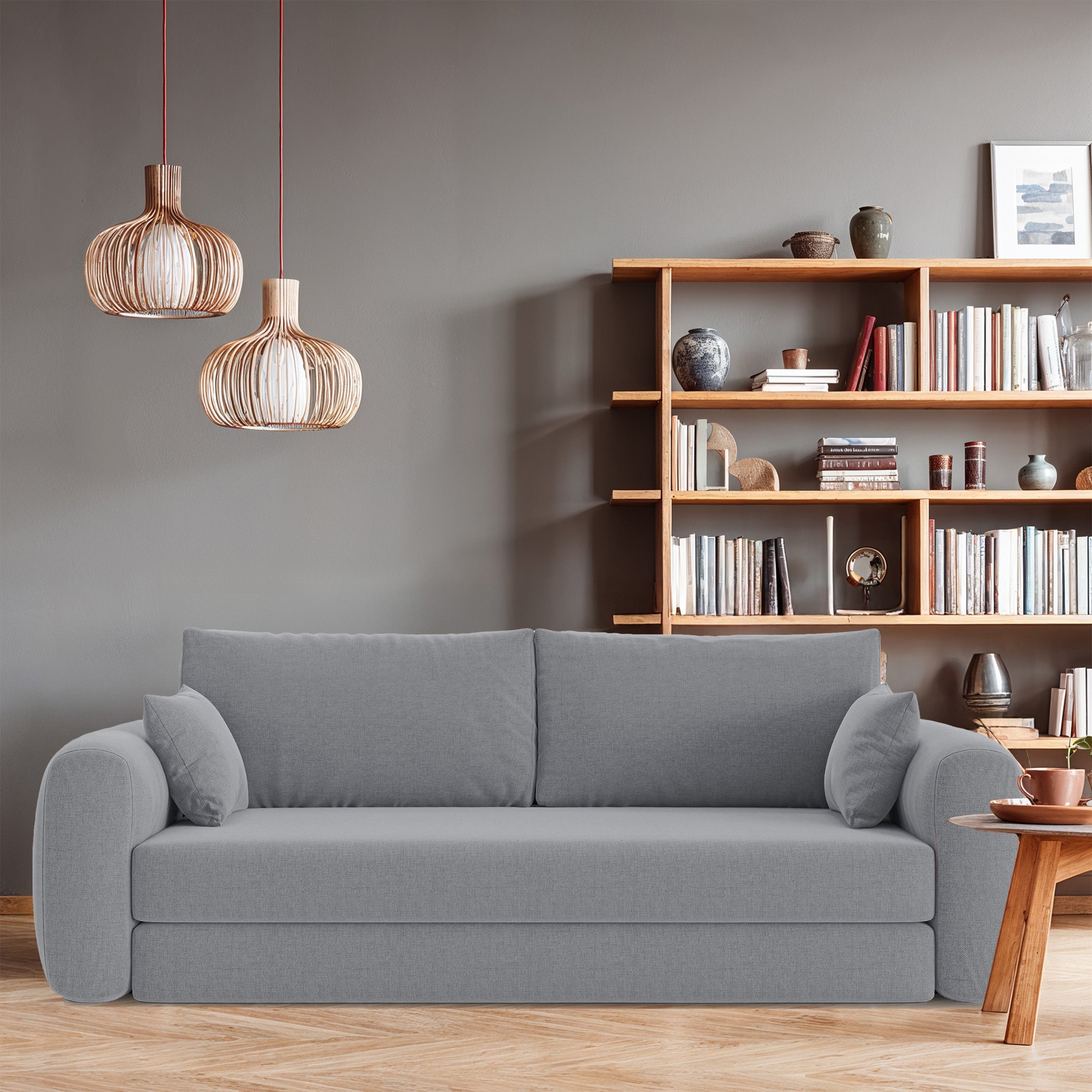 selsey-velera-3-sitzer-sofa-ausklappbar-grau-flechtstoff image 2