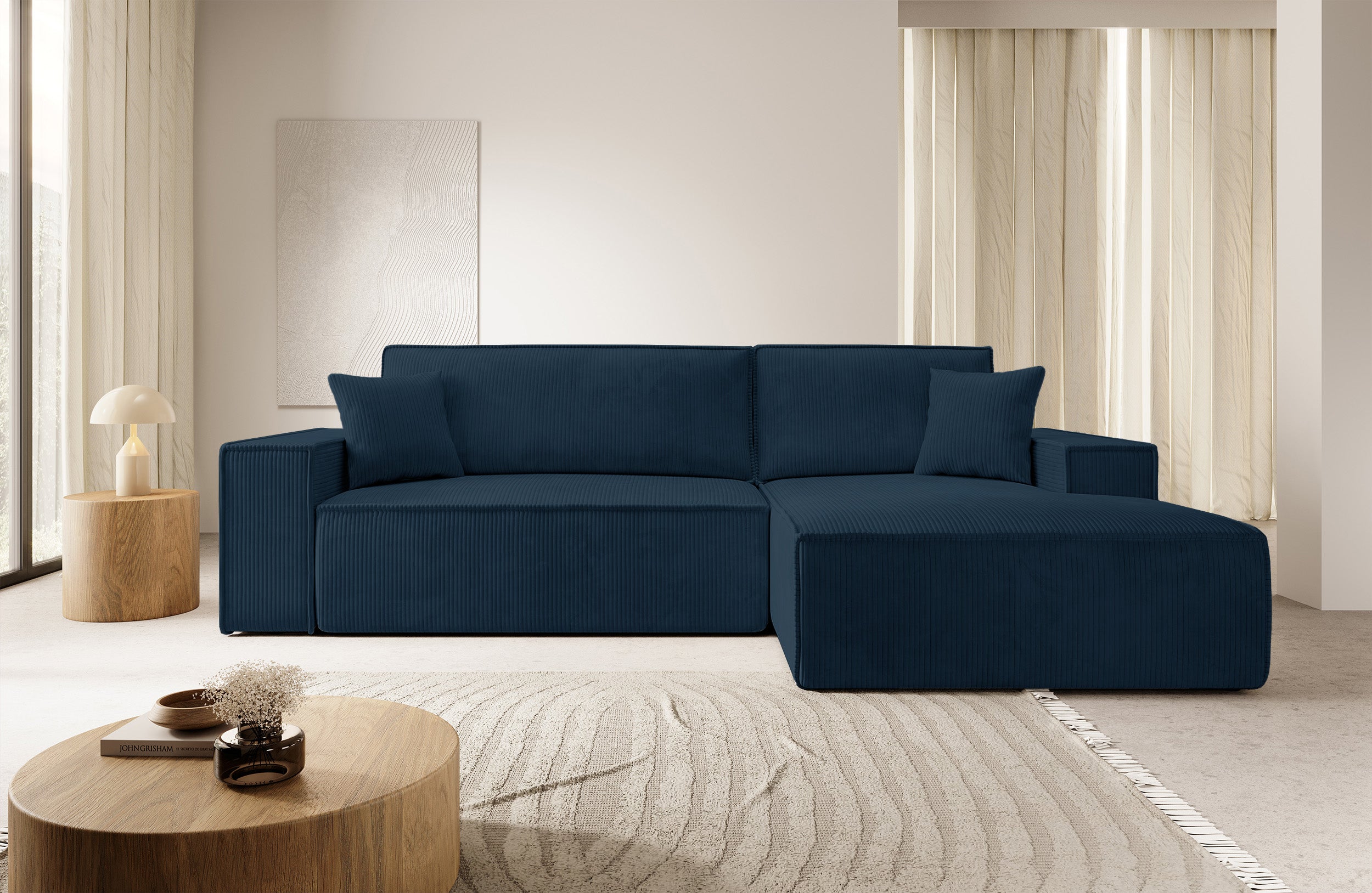 selsey-farese-new-ecksofa-mit-schlaffunktion-l-form-rechts-dunkelblauer-cord-mit image 2