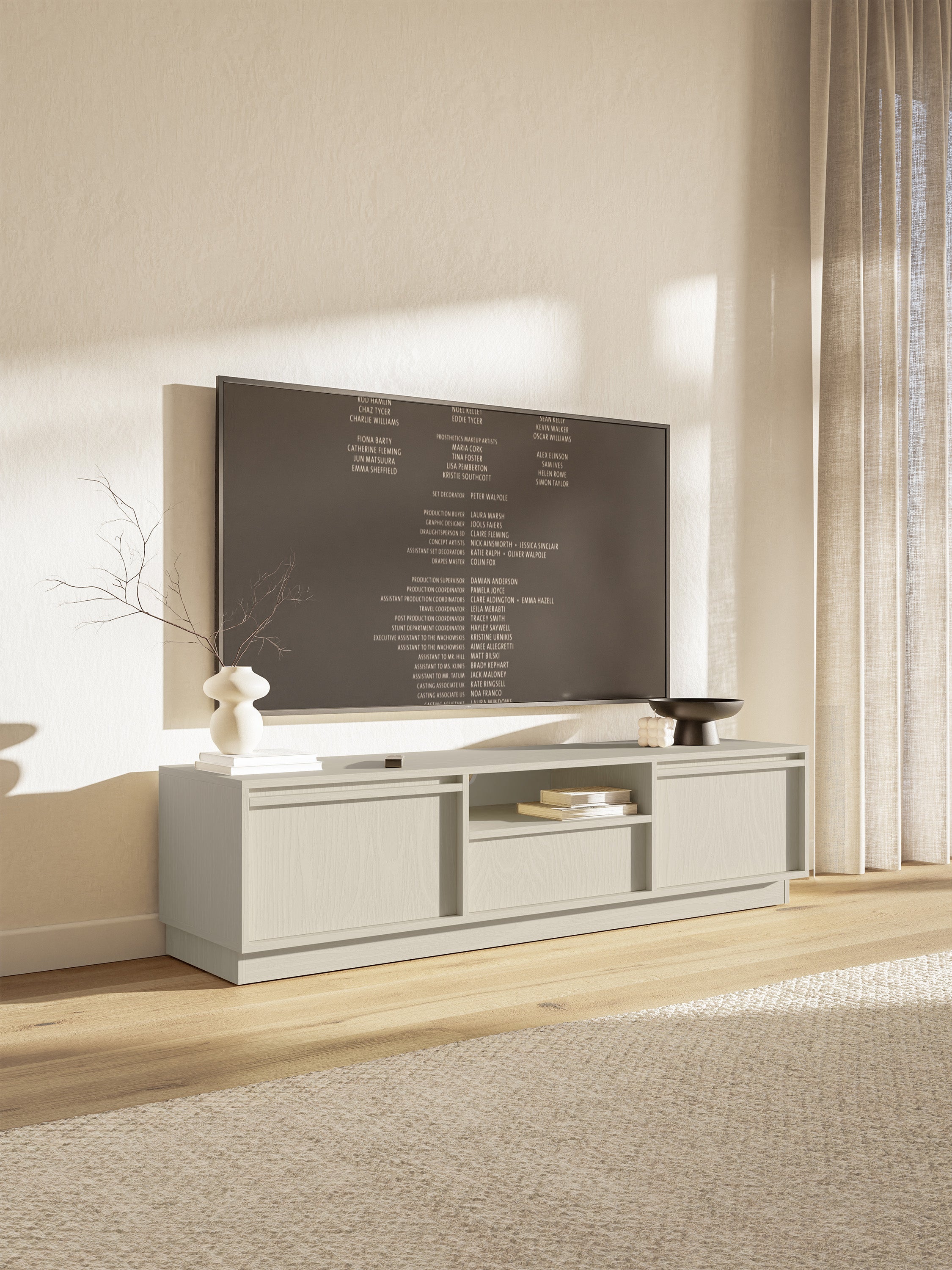 selsey-evo-tv-lowboard-rtv-kommode-154-cm-sandbeige-mit-schublade image 3