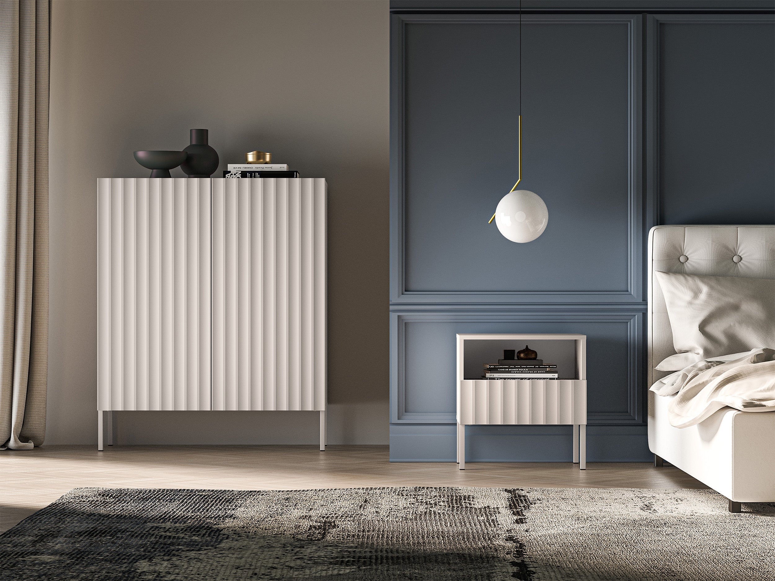 selsey-derriva-nachttisch-beige-mit-rillenfront image 5