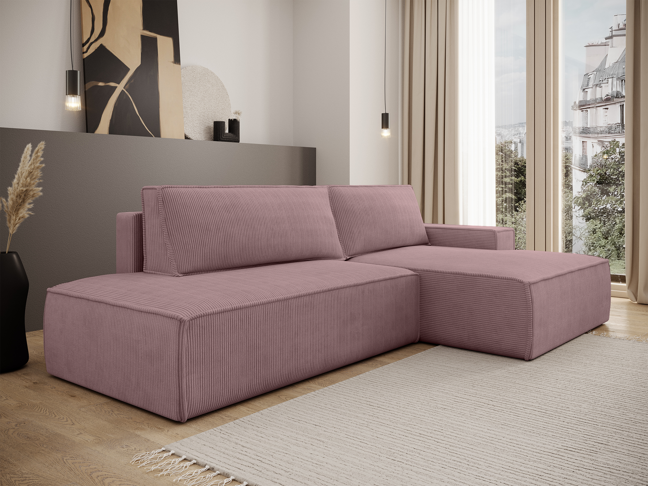 selsey-felicjo-ecksofa-mit-schlaffunktion-rechtsseitig-l-form-mit-stauraum-flied image 2