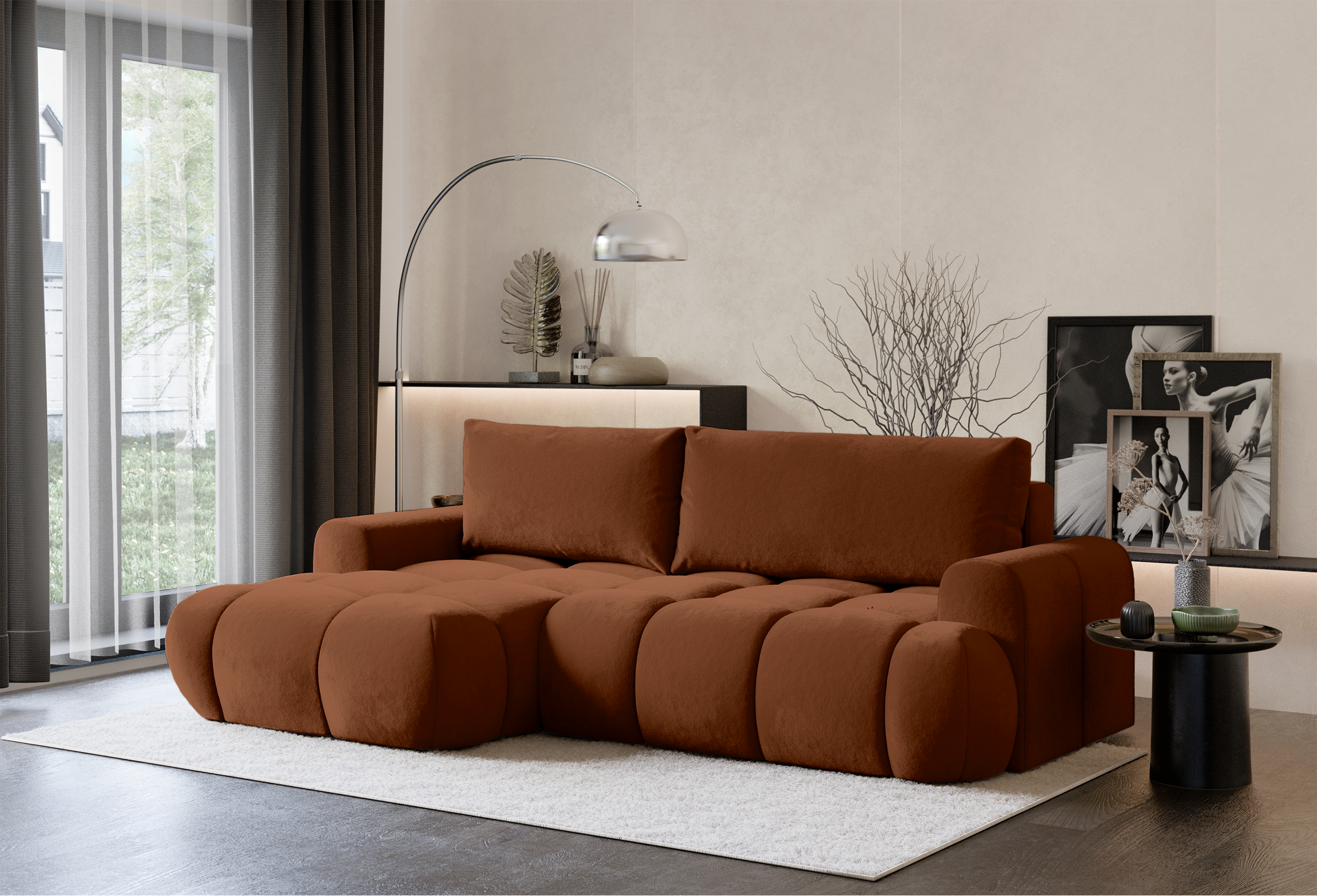 selsey-ombo-mini-ecksofa-links-mit-schlaffunktion-und-stauraum-kupfer-hydrophobe image 2
