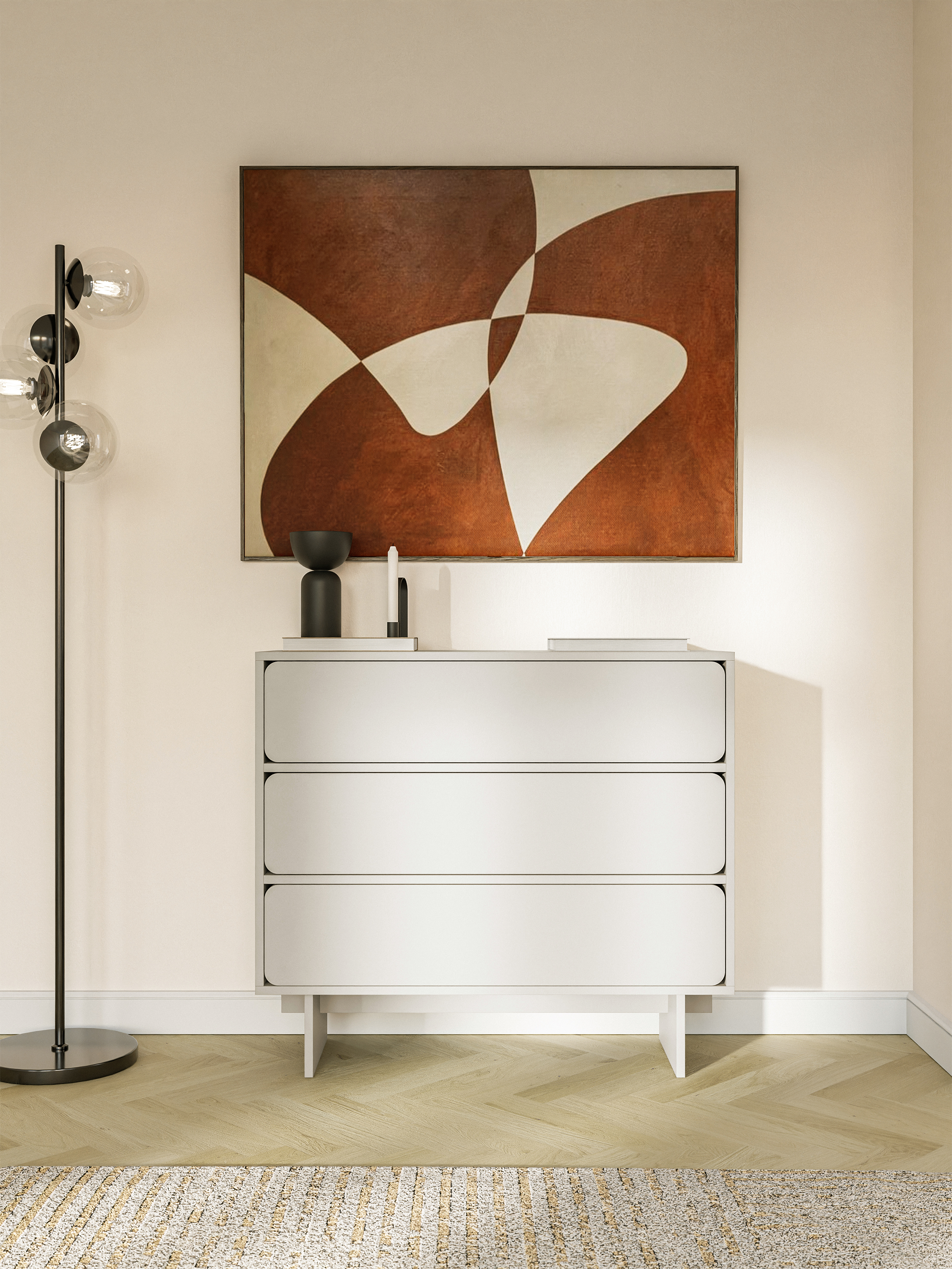 selsey-wuwu-kommode-mit-3-schubladen-101-cm-grau-beige image 2