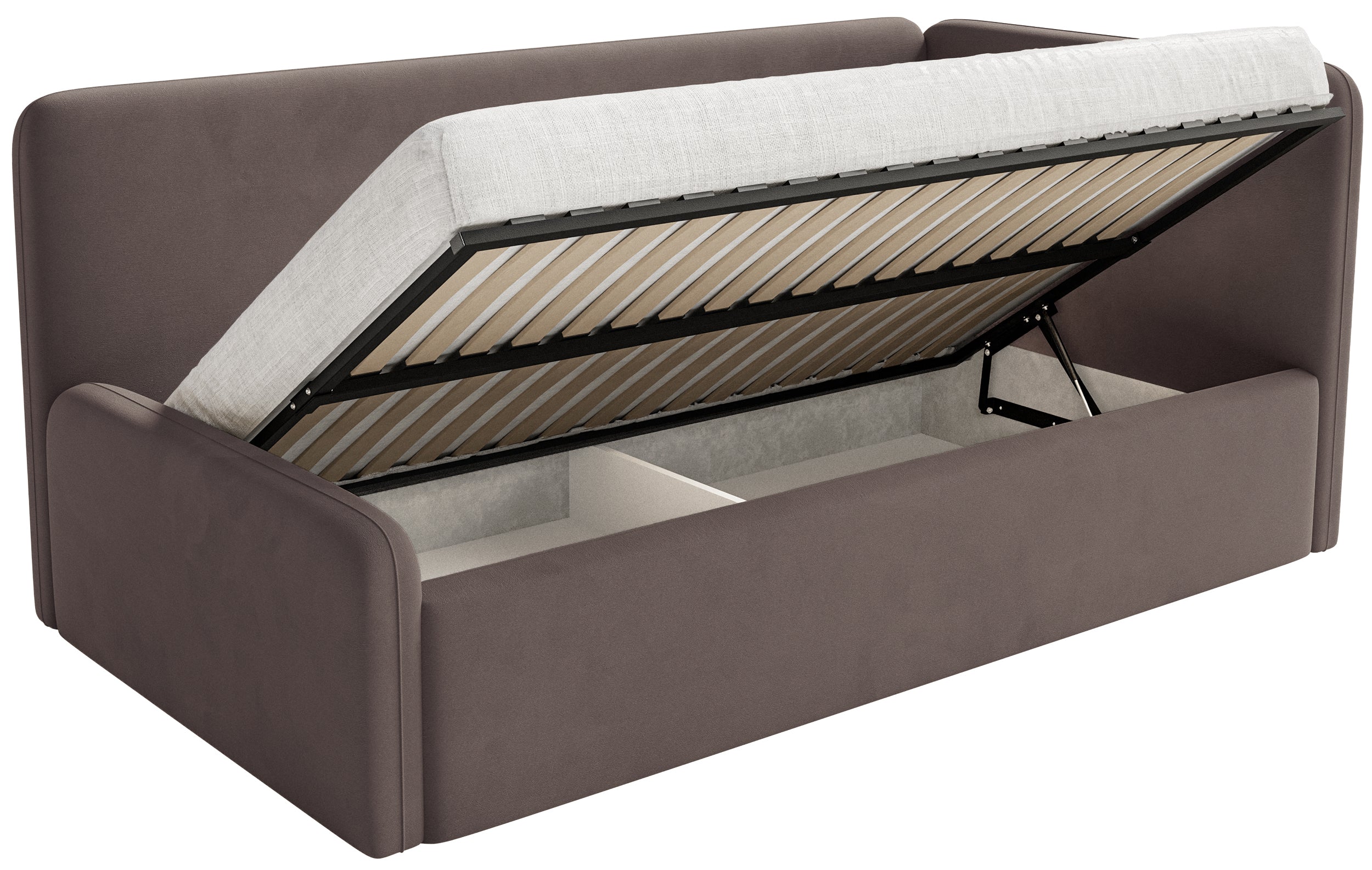 selsey-fanklo-jugendbett-120x200-cm-rechtsseitig-mit-stauraum-brauner-velours image 3